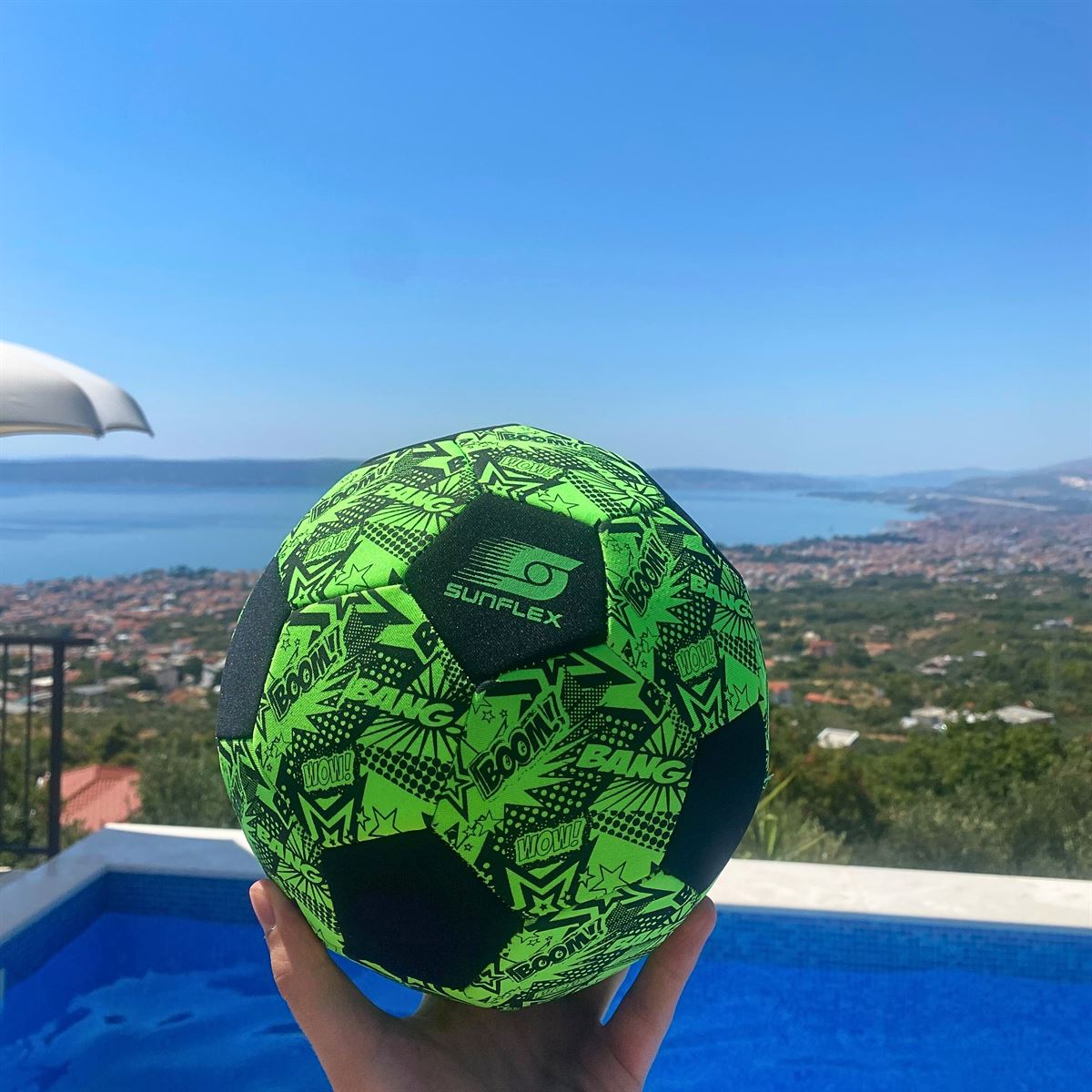 Sunflex Neopren Soccer Ball Fußball Größe 5 Funky Boom