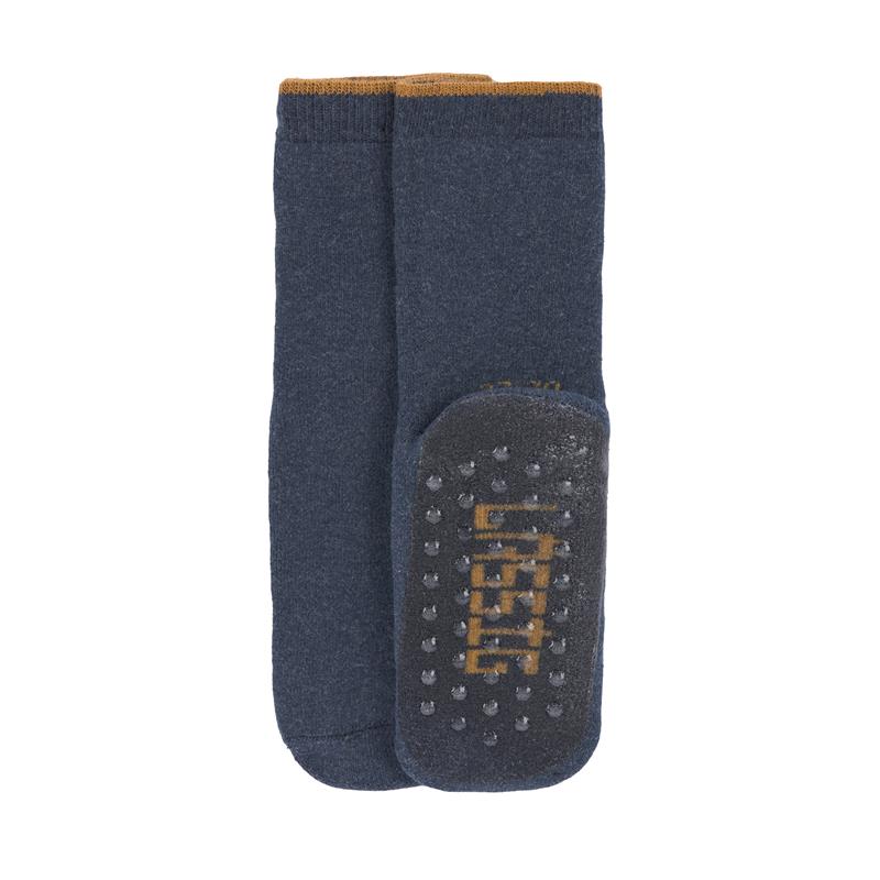 Lässig Kinder Antirutsch-Socken Anti-Slip Socks blau grau 2er Set 19/22