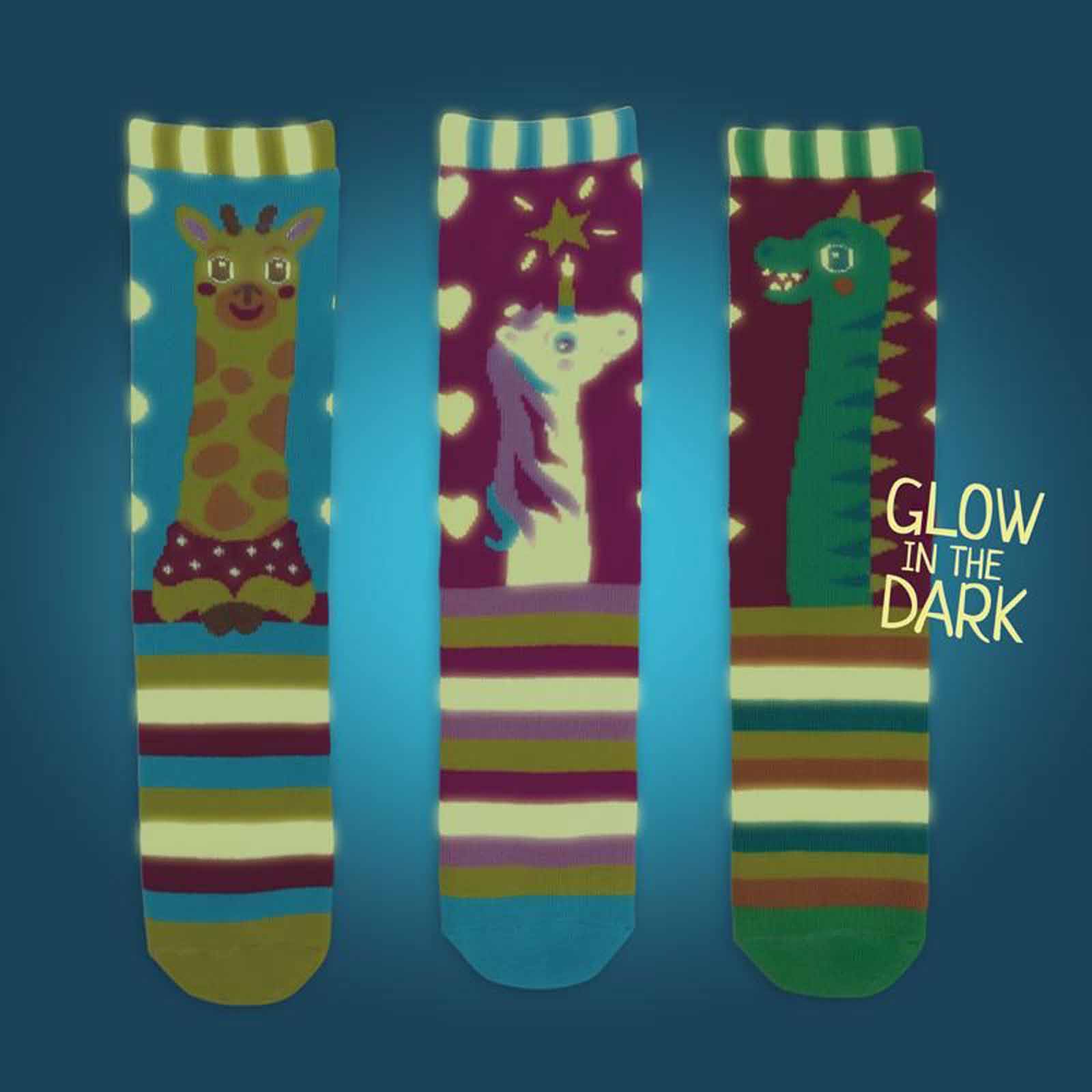 Trendhaus Magic Moments Zauber Socken Glow in the Dark sortiert