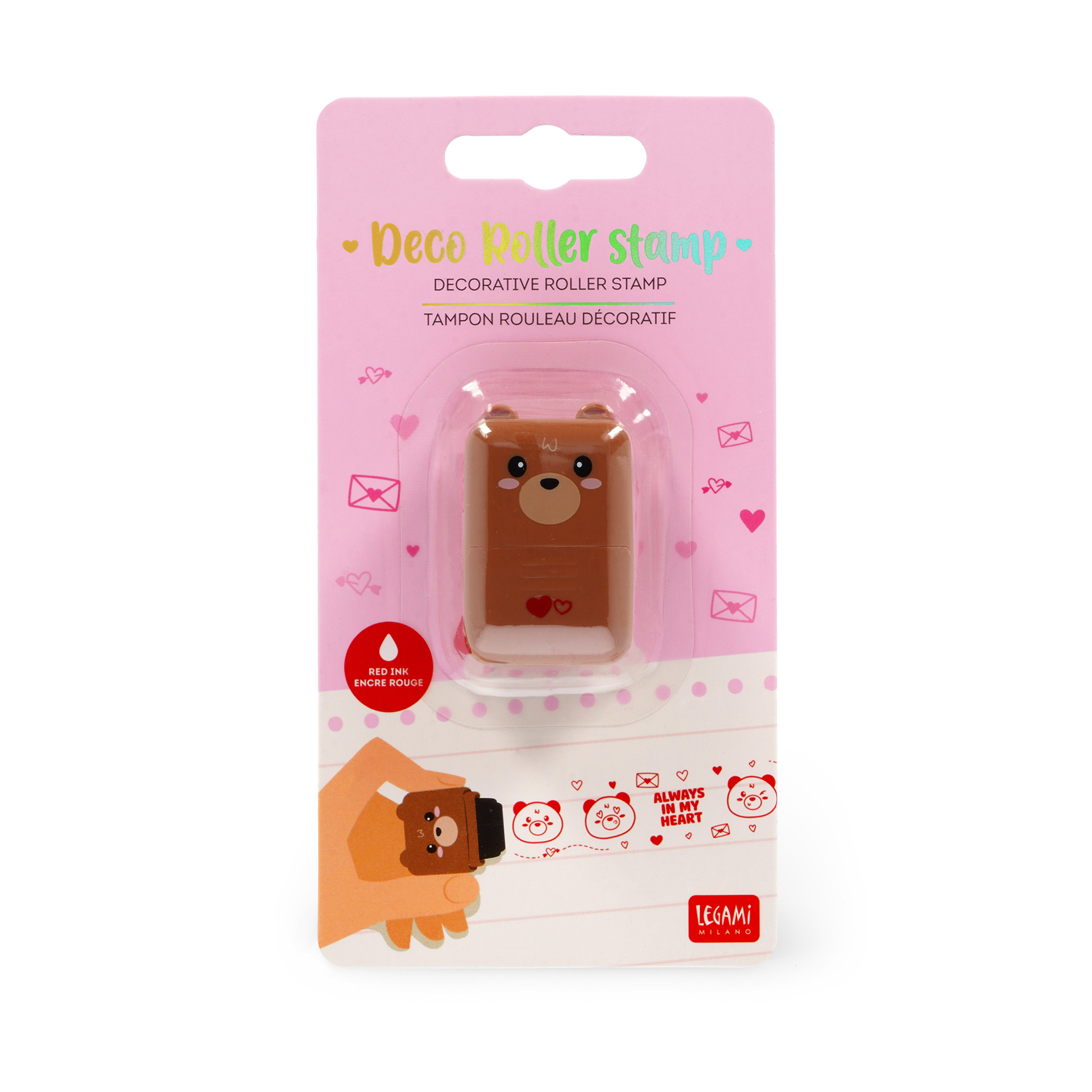 Legami Deko-Rollstempel Teddy Bear Bär