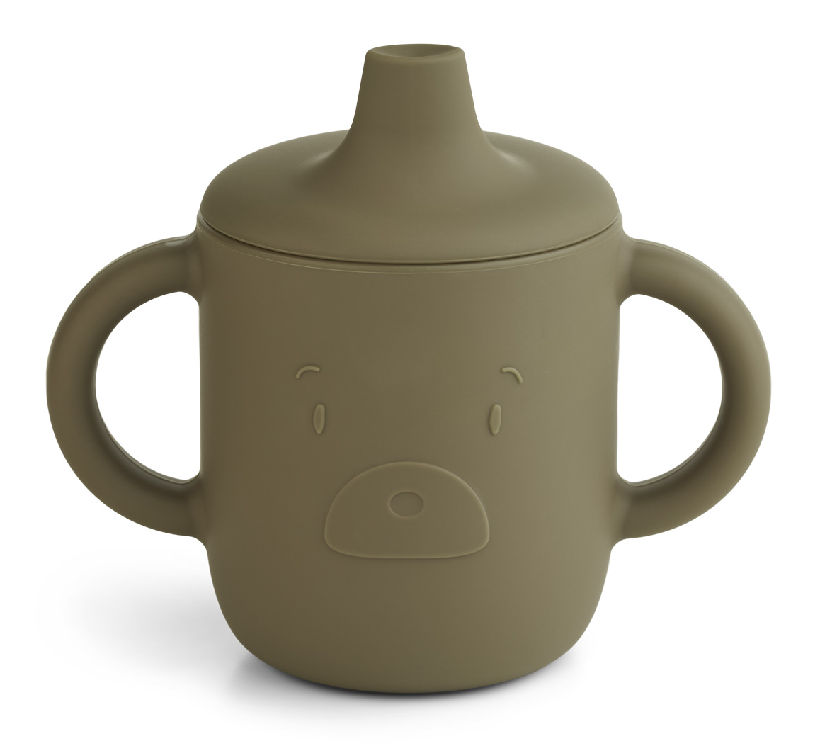 Liewood Silikon Trinklerntasse Neil Cup Bear Khaki