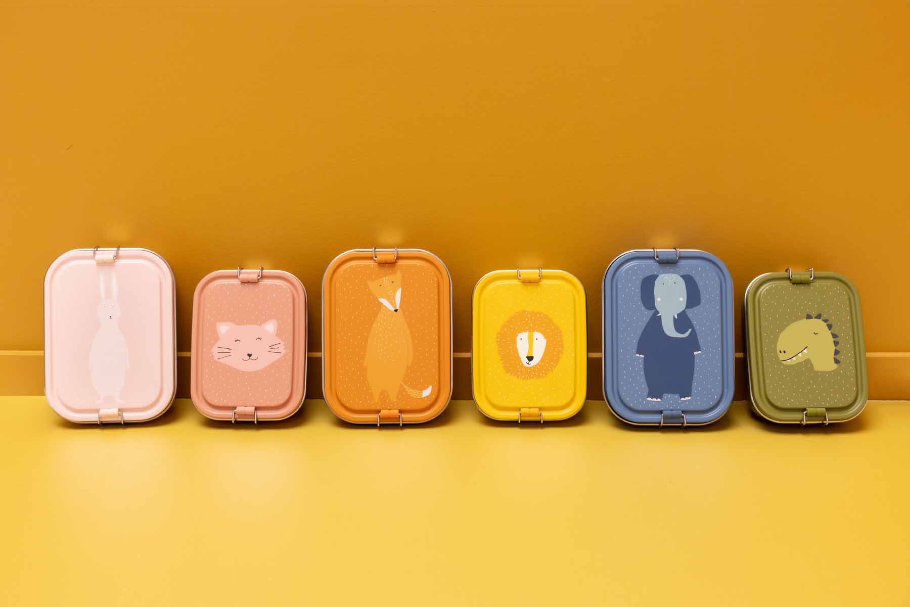 Trixie Brotdose Lunchbox aus Edelstahl Mr Lion Löwe Gelb Small