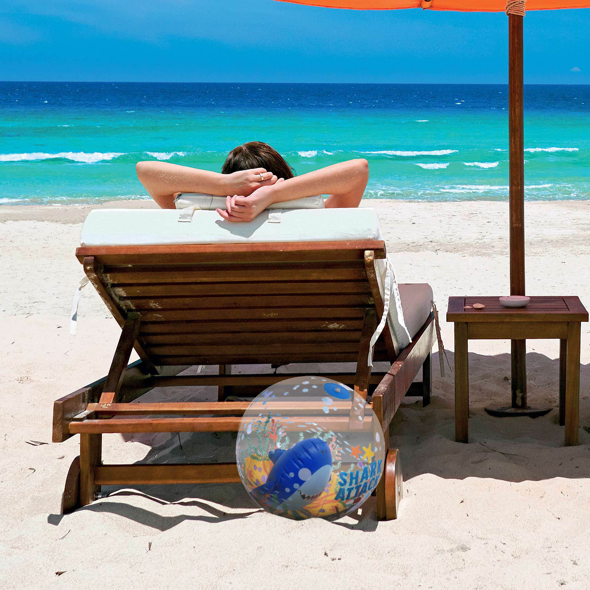 Legami Aufblasbarer Strandball Beach Ball Shark Hai