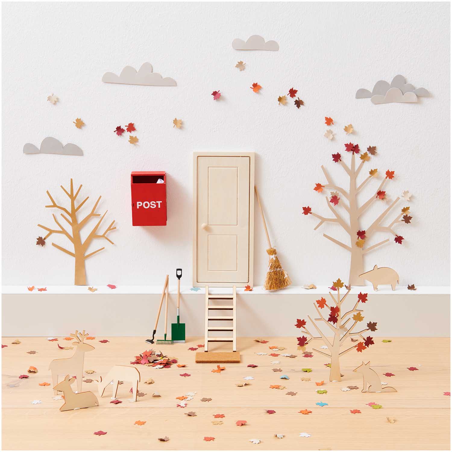 Rico Design Miniatur Holzdeko Set Waldtiere klein Rico Design Miniatur Holzdeko Set Waldtiere klein