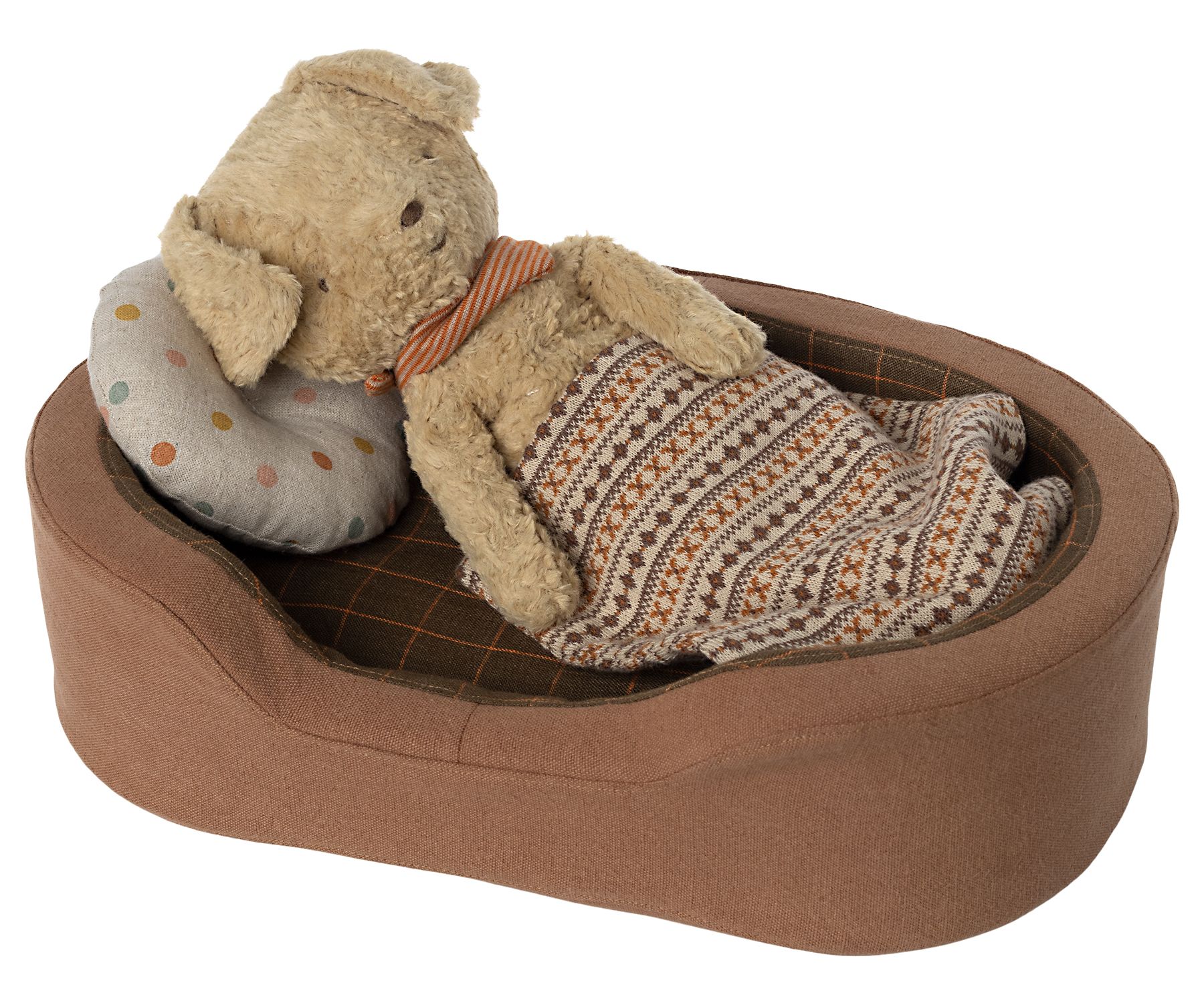Maileg Hundekorb Puppenzubehör Braun
