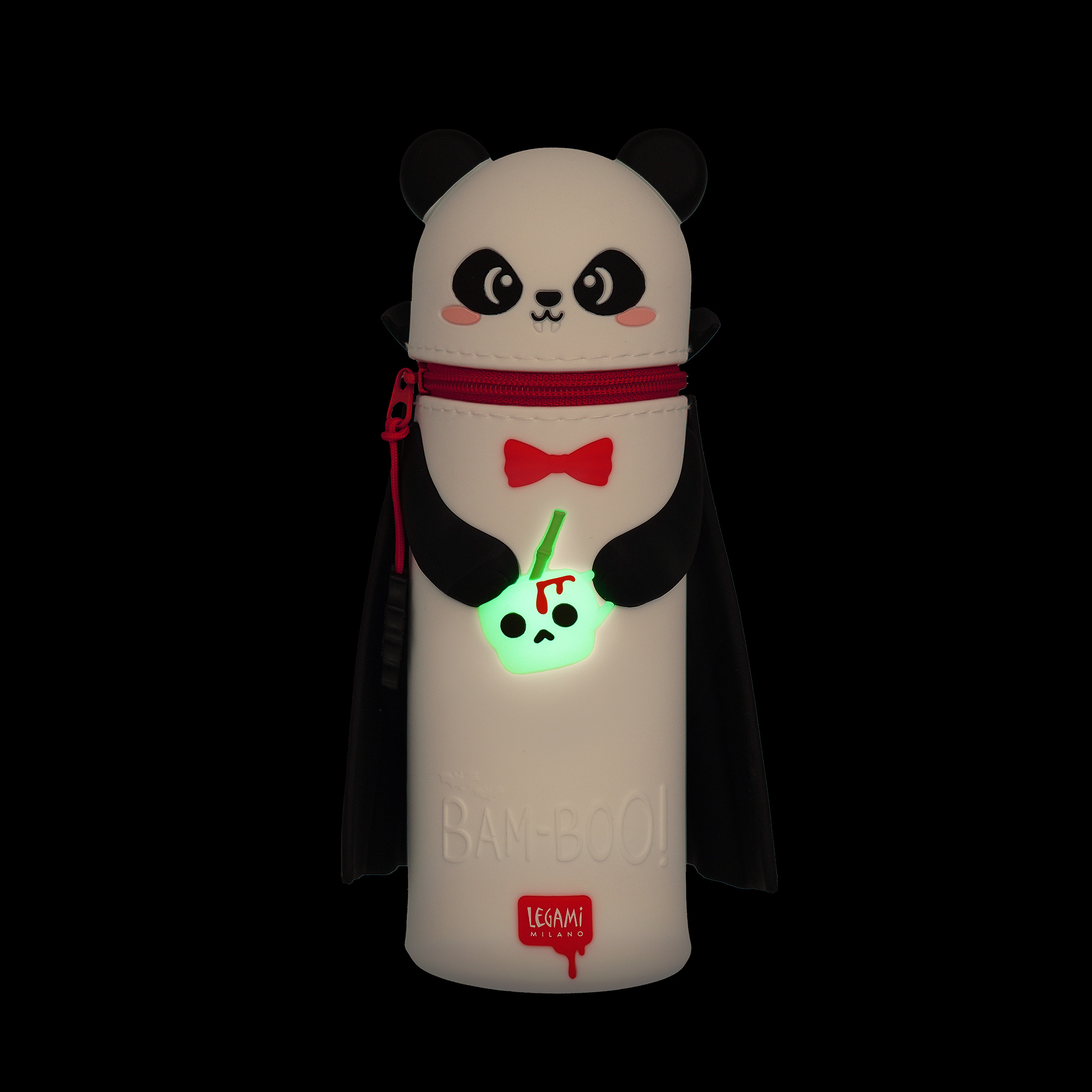 Legami 2 in 1 Federmäppchen aus Silikon Kawaii Bam Boo Panda