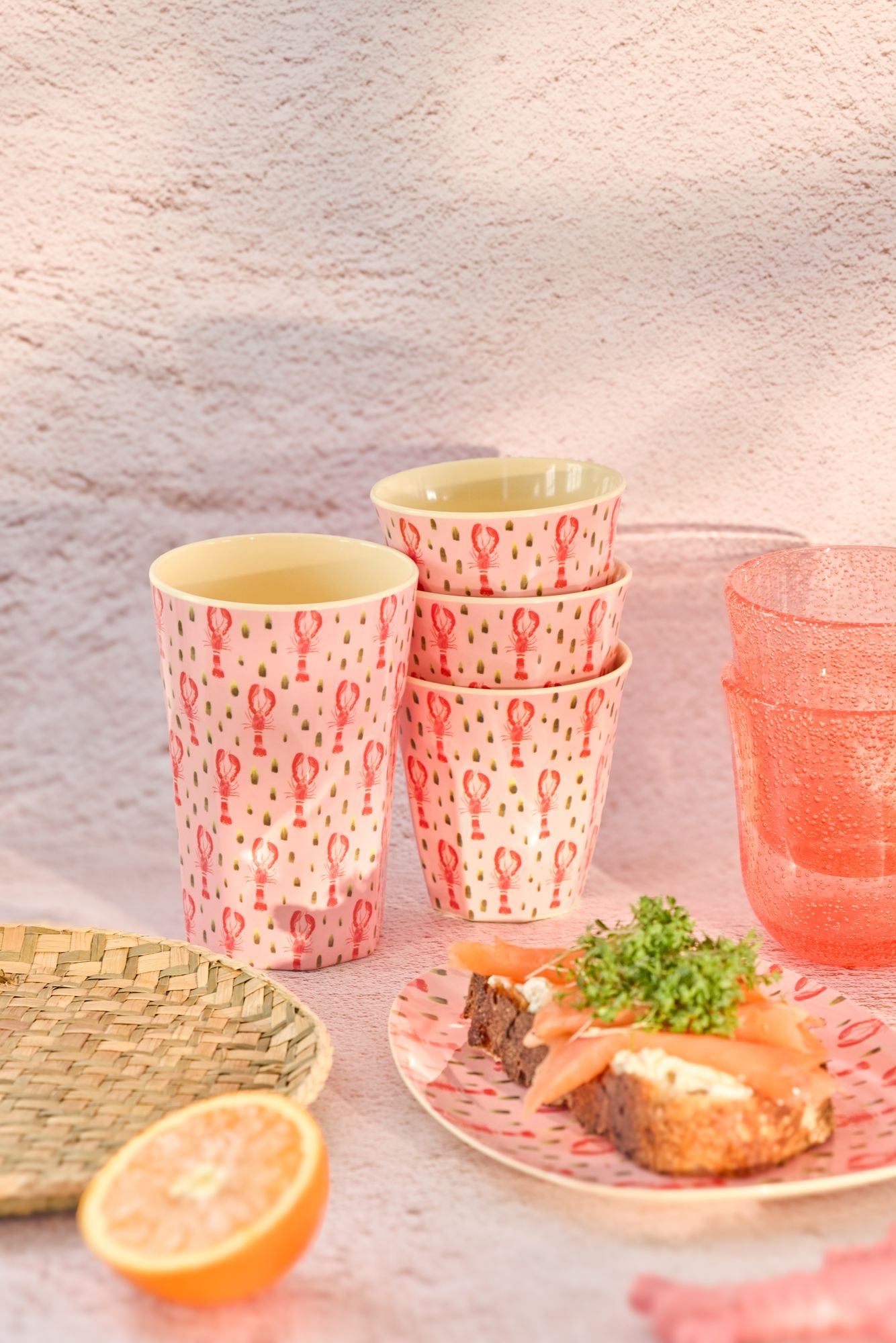 Elfenstall Rice Becher mit Wunsch-Namen personalisiert Hummer Large