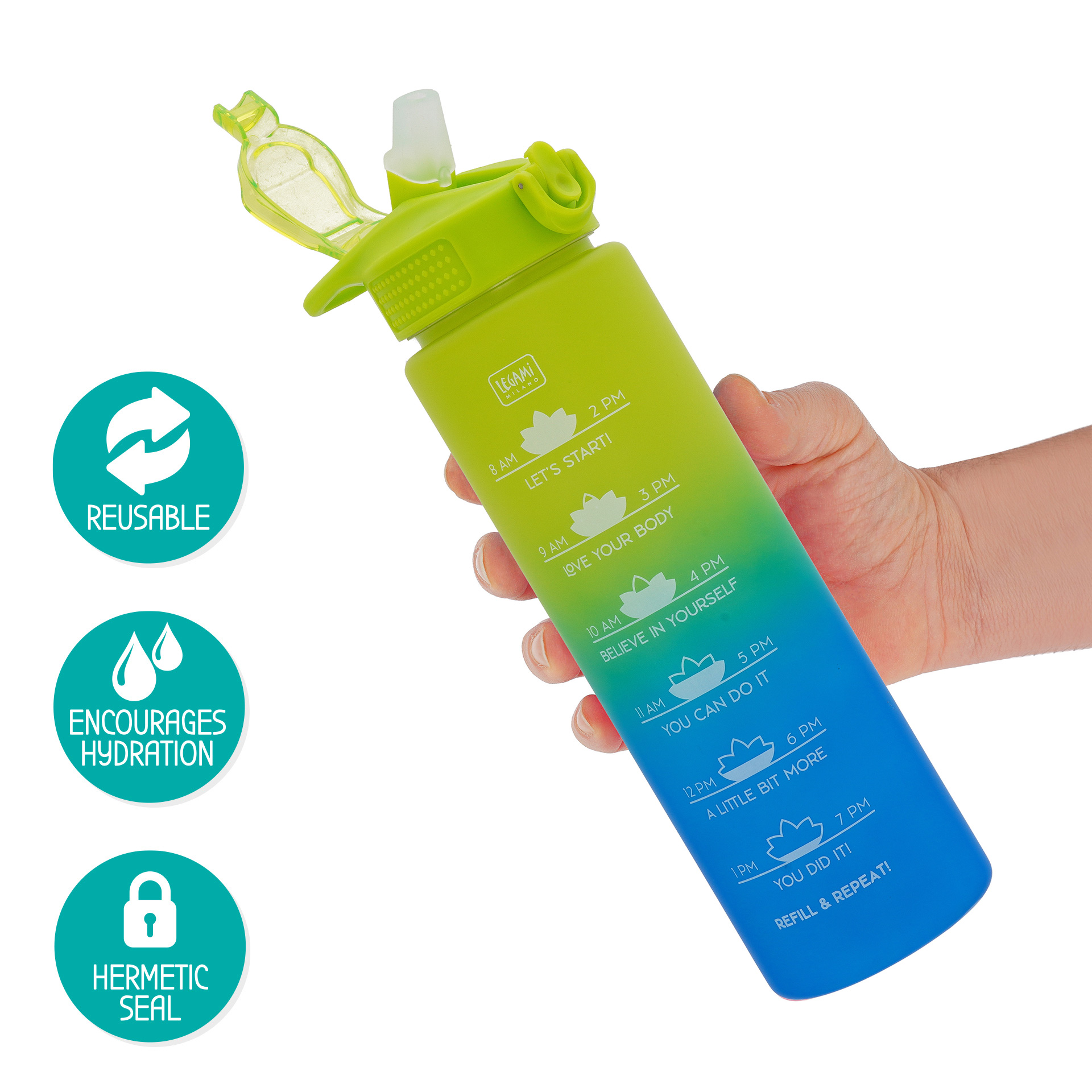 Legami Motivierende Trinkflasche Love Yourself Energy Boost Legami Motivierende Trinkflasche Love Yourself Energy Boost