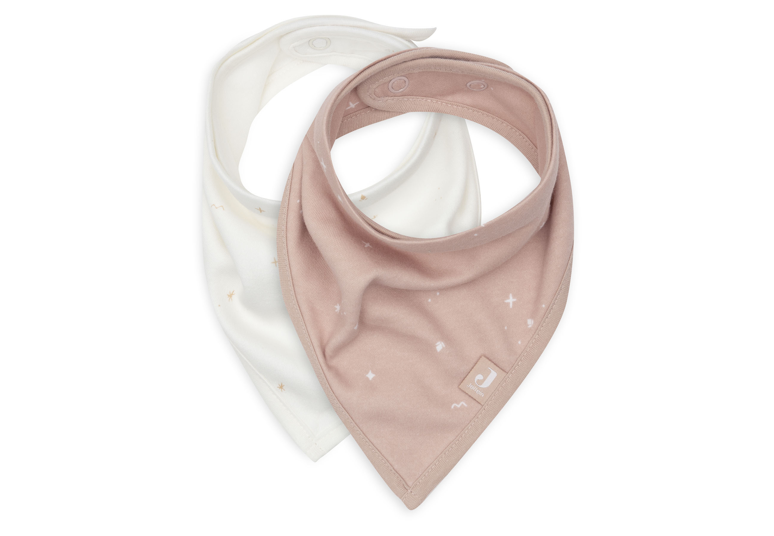 Jollein Lätzchen Bandana Twinkling Wild Rose 2 Stück 