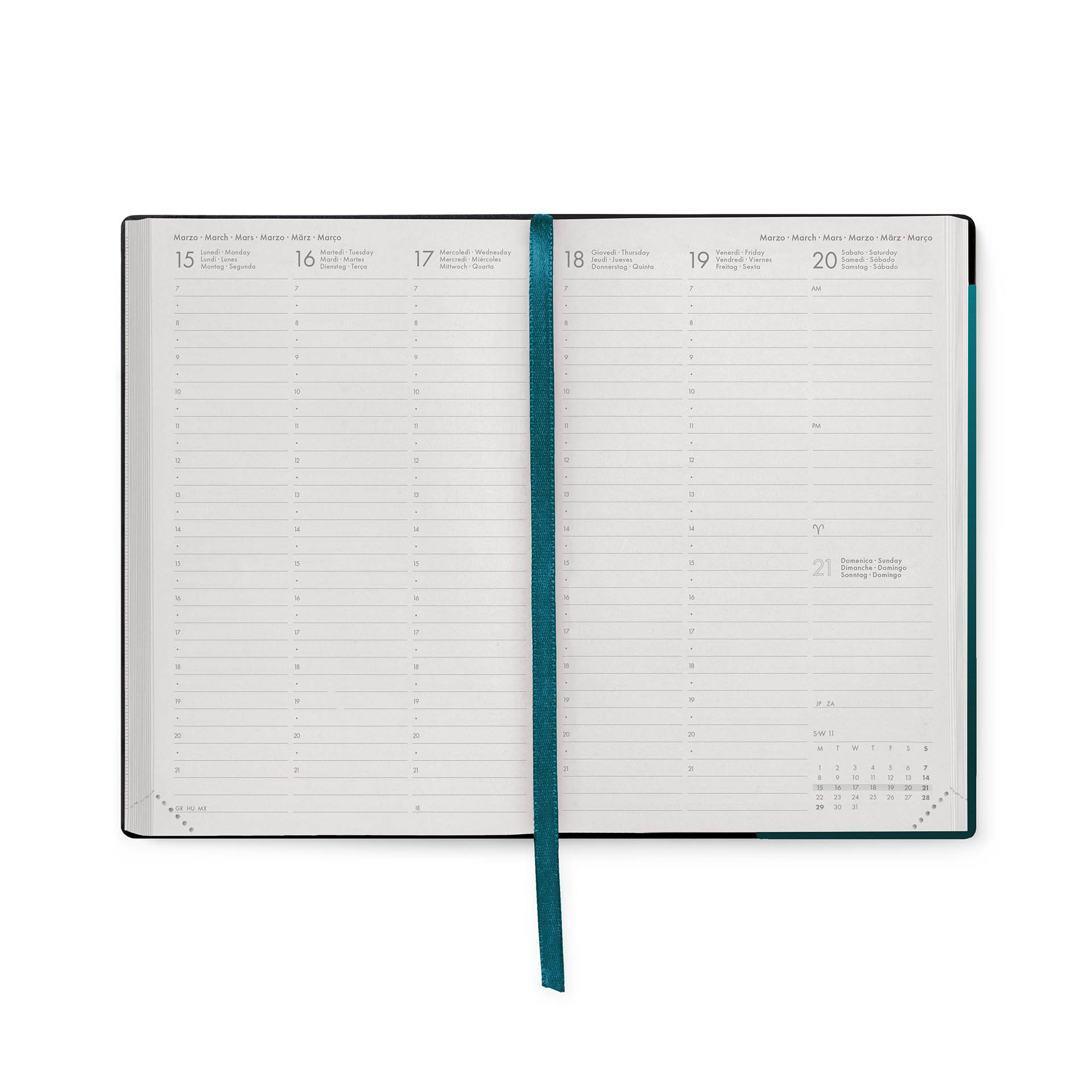 Legami Terminplaner für 12 Mon. Wochenübersicht Medium 2027 Deep Teal