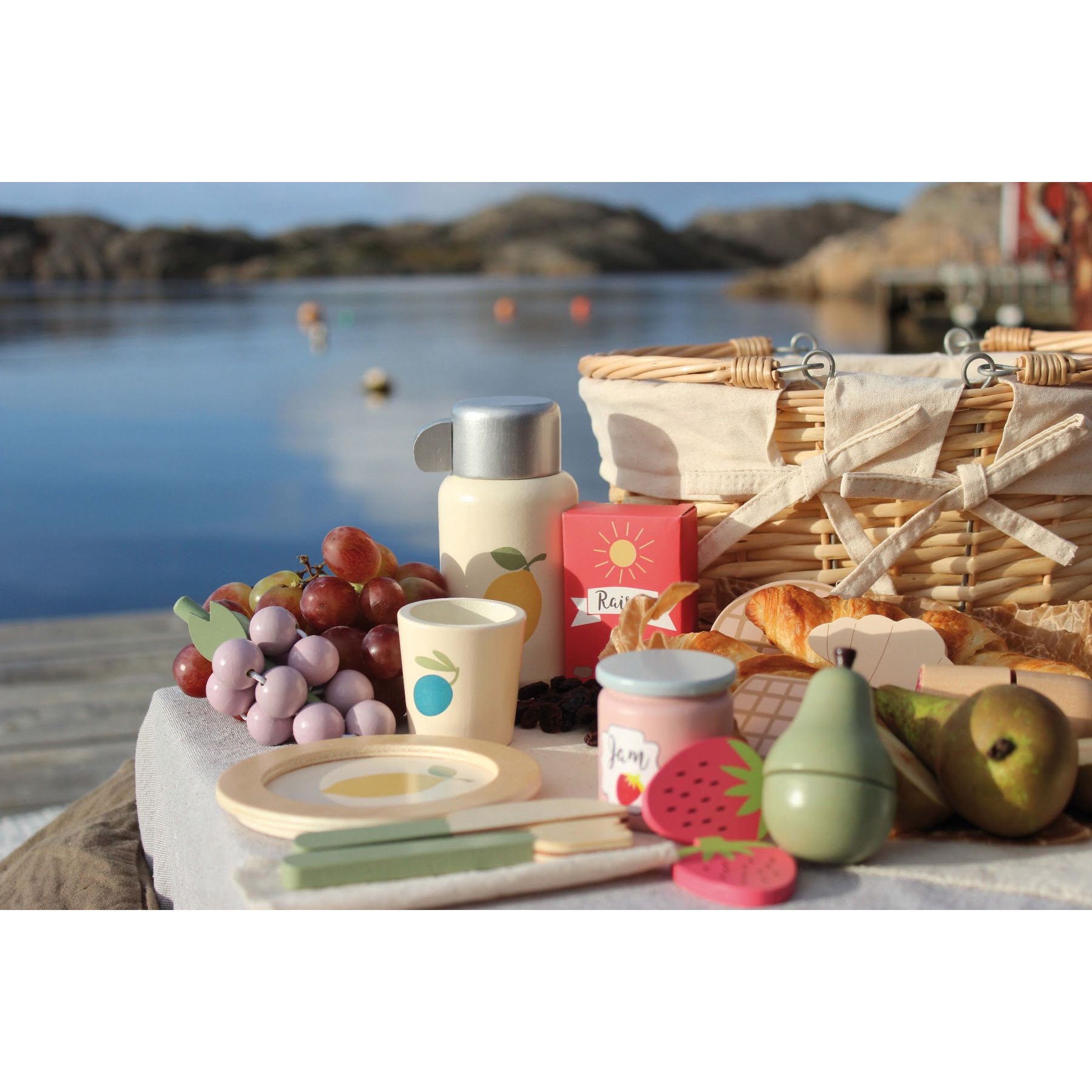 Jabadabado Picknick-Set aus Holz, 29 teilig