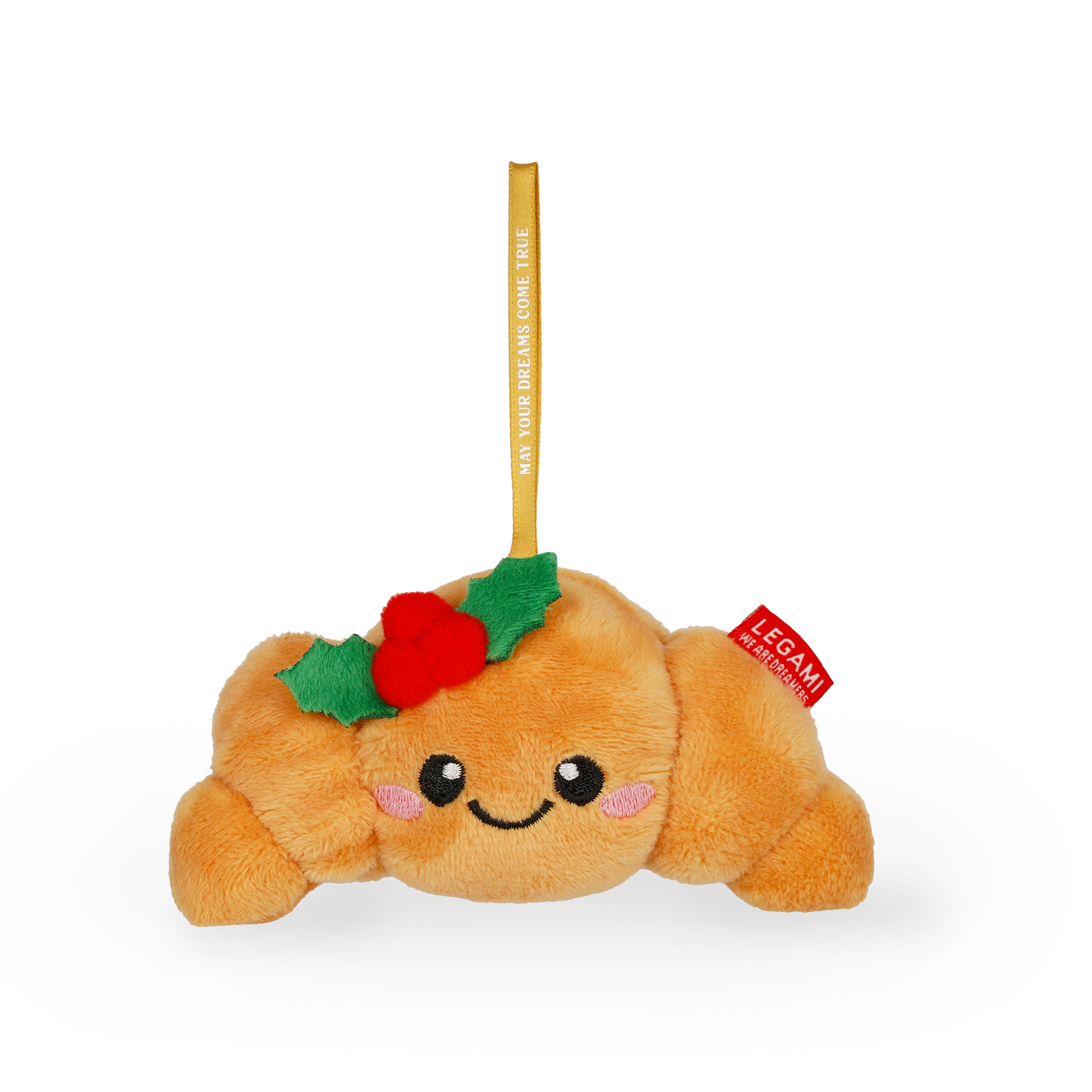 Legami Christbaumschmuck Ho-Ho-Hornament aus Plüsch Croissant