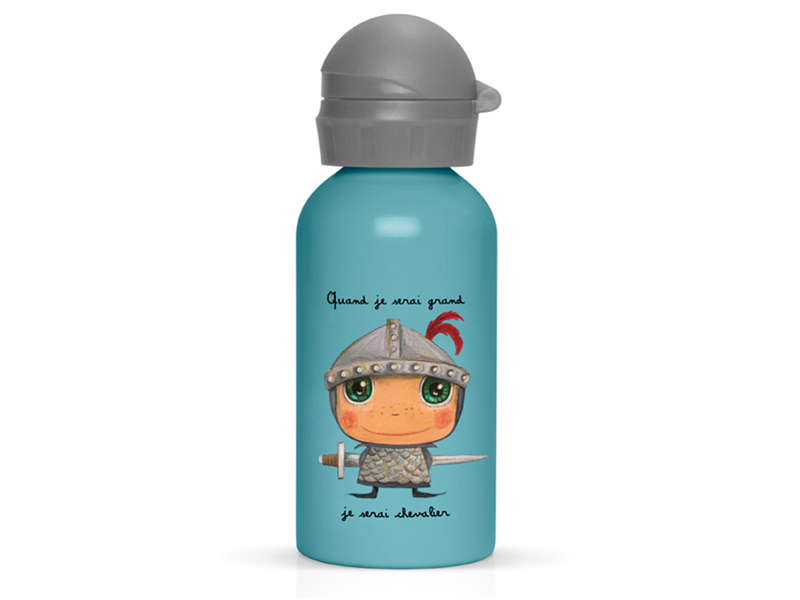Label'tour Trinkflasche Wasserflasche für Kinder Ritter