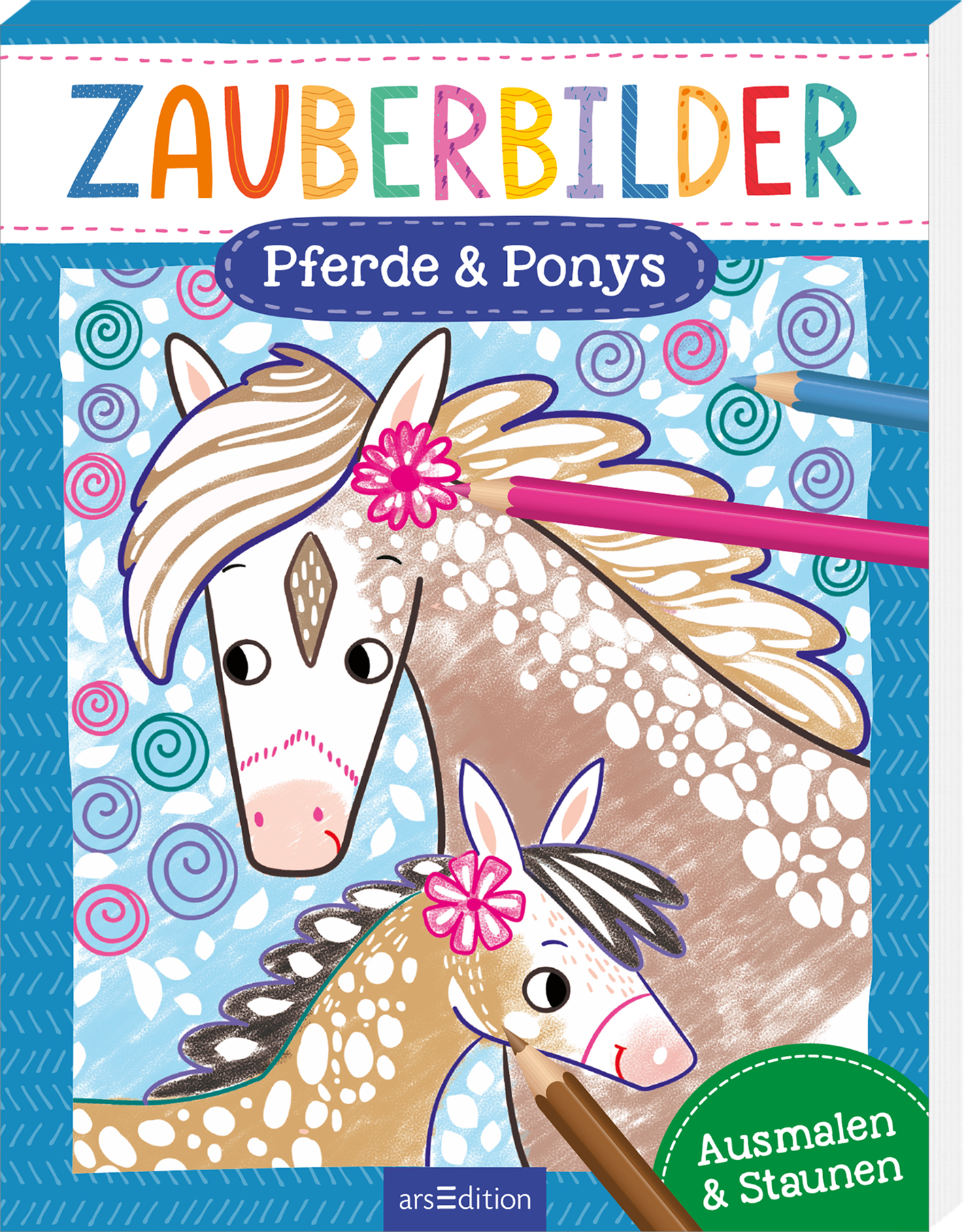 Zauberbilder Ausmalheft Pferde & Ponys