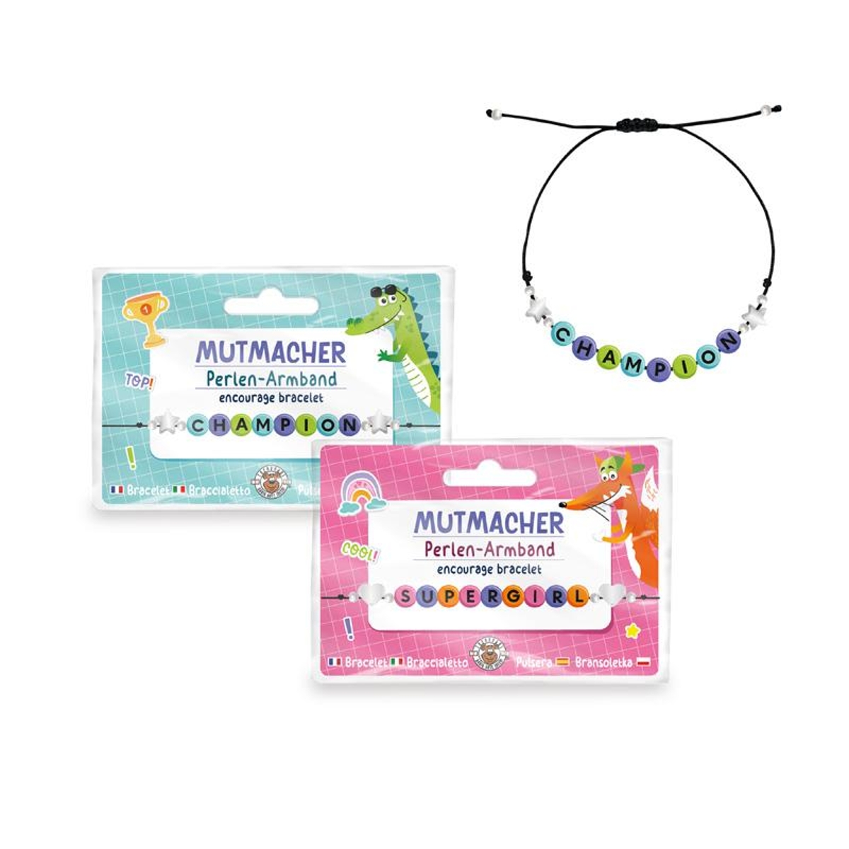 Trendhaus ABC-5 Perlen-Armband, sortiert