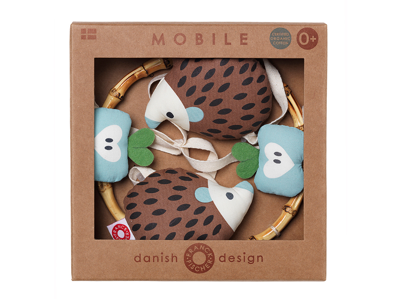 Franck & Fischer Baby Mobile - Igel dunkel
