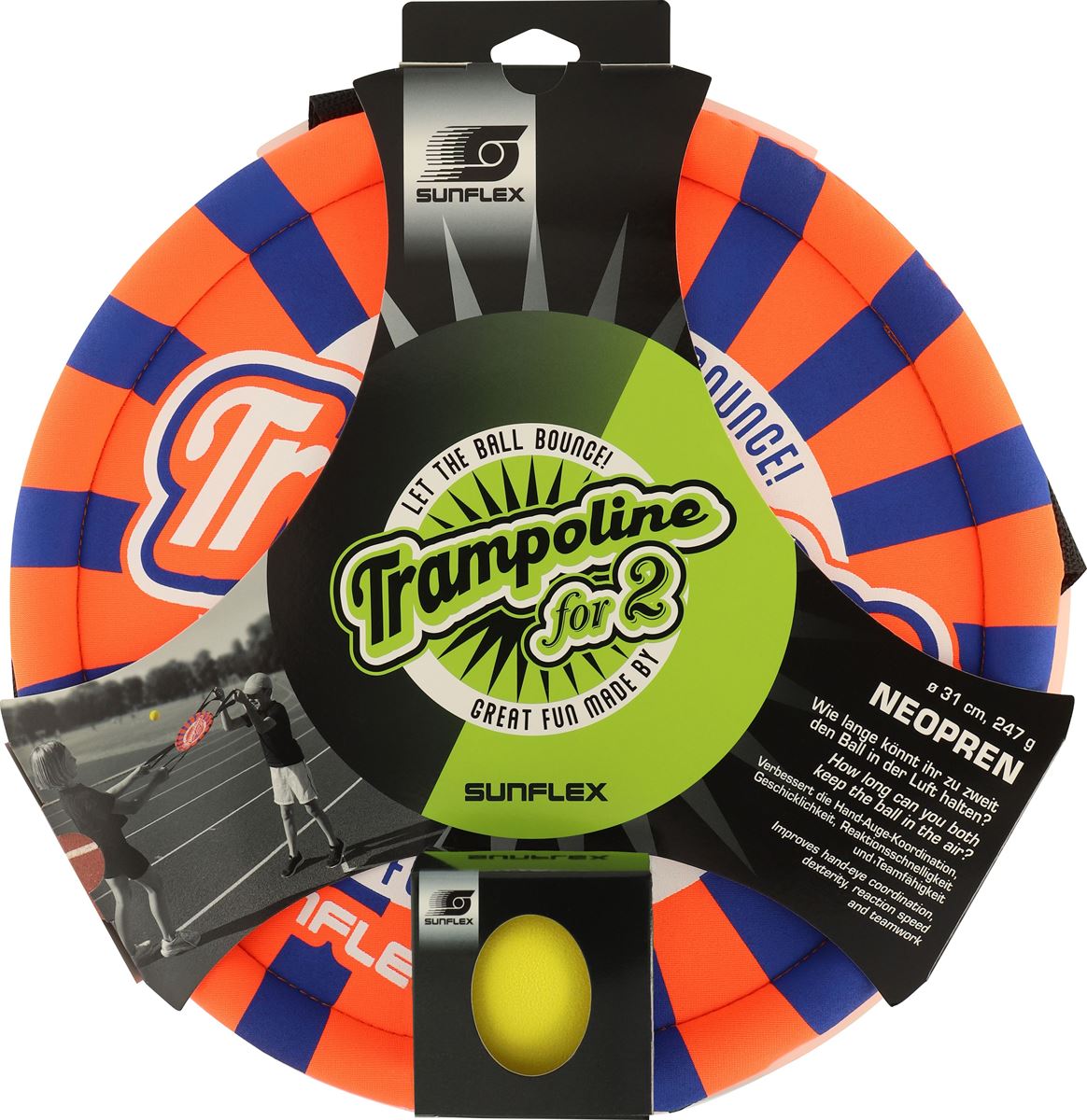 Sunflex Trampoline for 2 Outdoorspiel Orange Sunflex Trampoline for 2 Outdoorspiel Orange