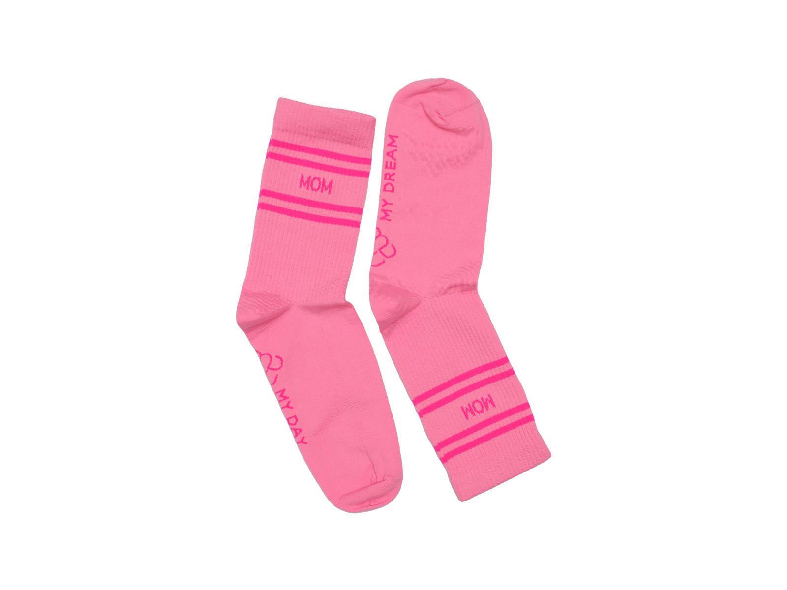 My Day My Dream Socken Strümpfe Neon Pink Mom 40-43