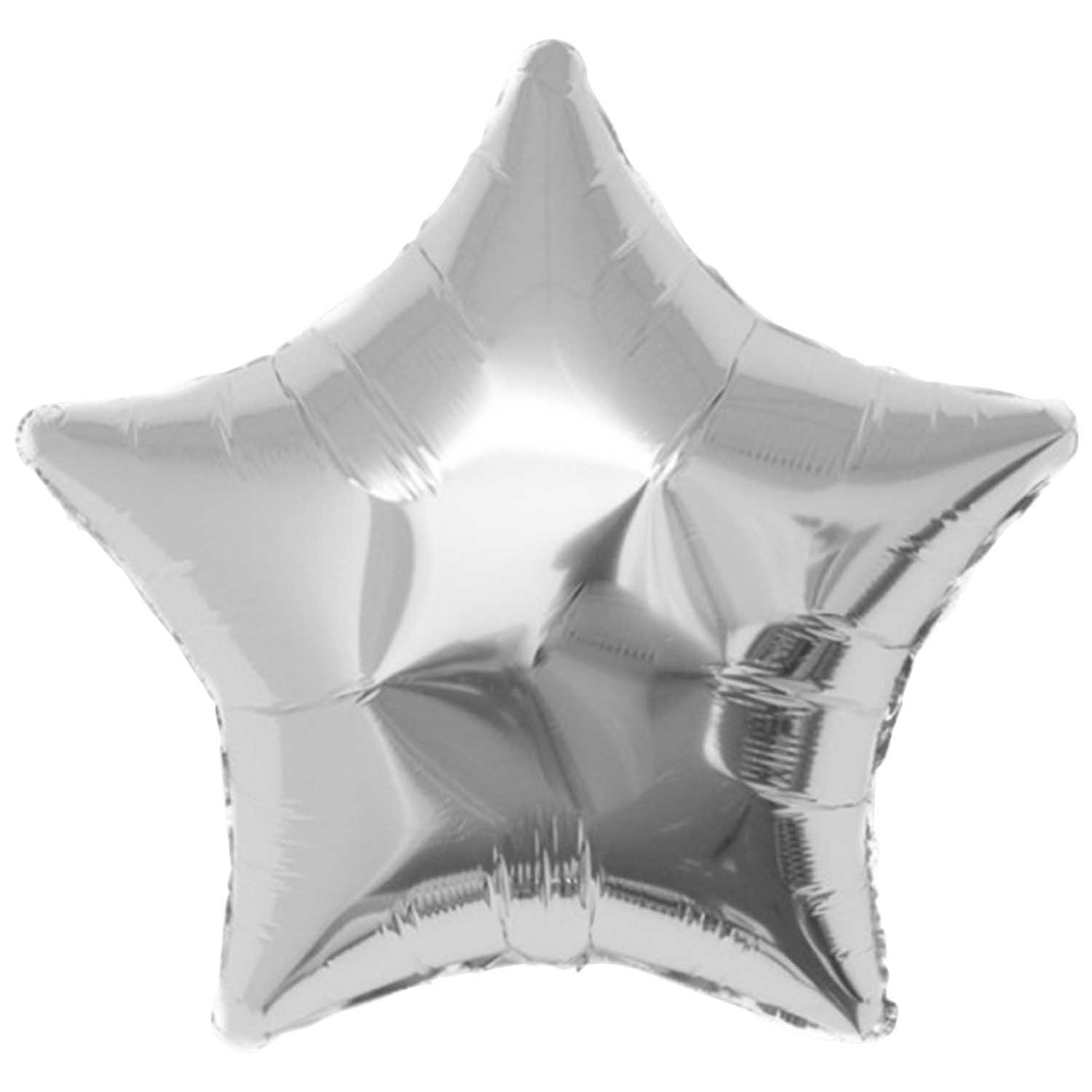Rico Design Folienballon Silber Stern 36 cm