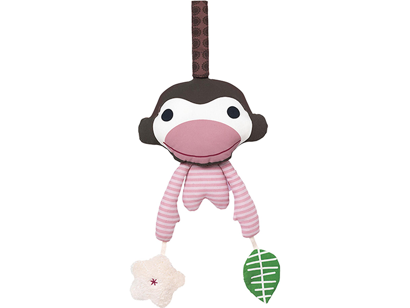 Franck & Fischer Baby Mobile Greifling Affe Asger rosa pink