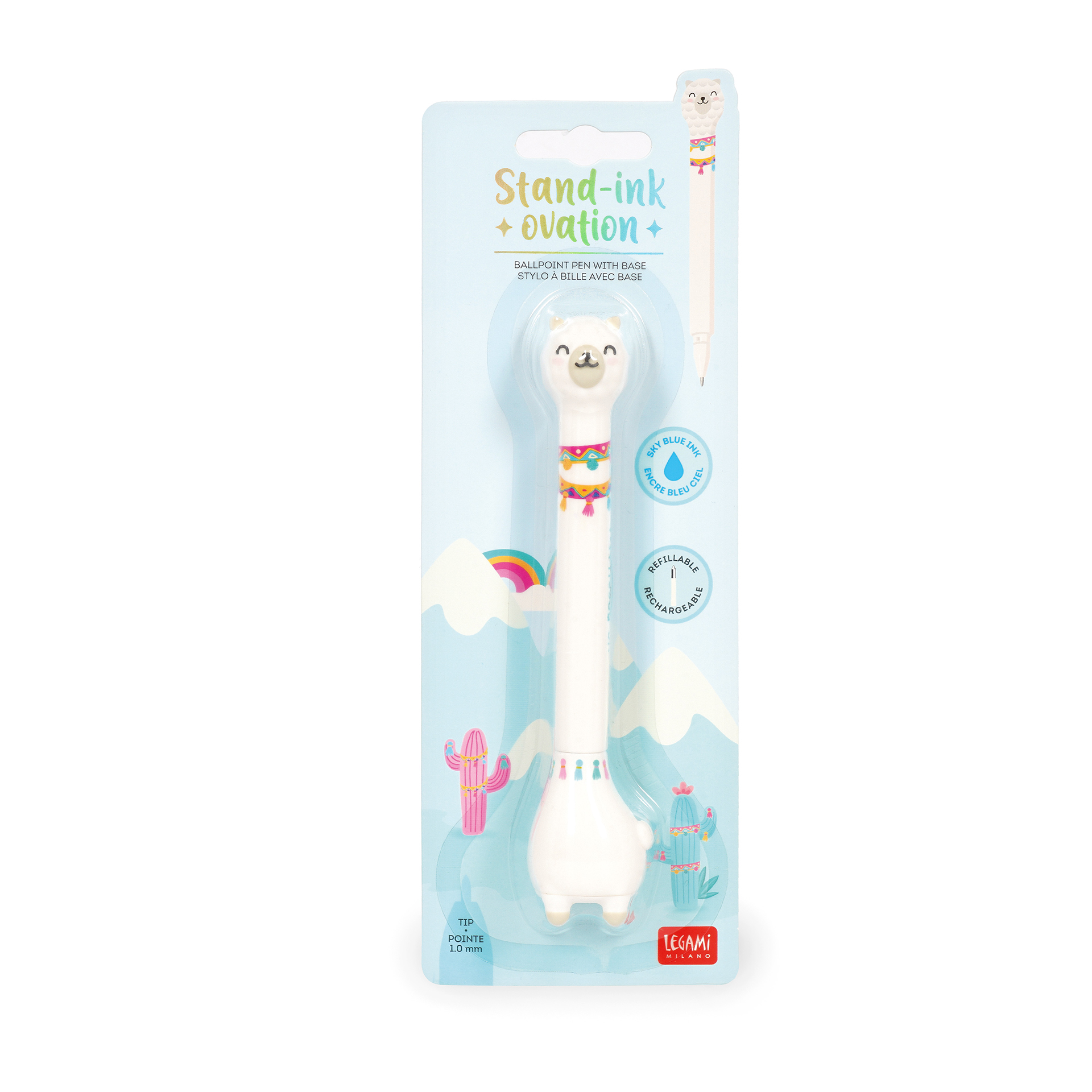 Legami Kugelschreiber mit Standfuß Stand-Ink Ovation Lama 