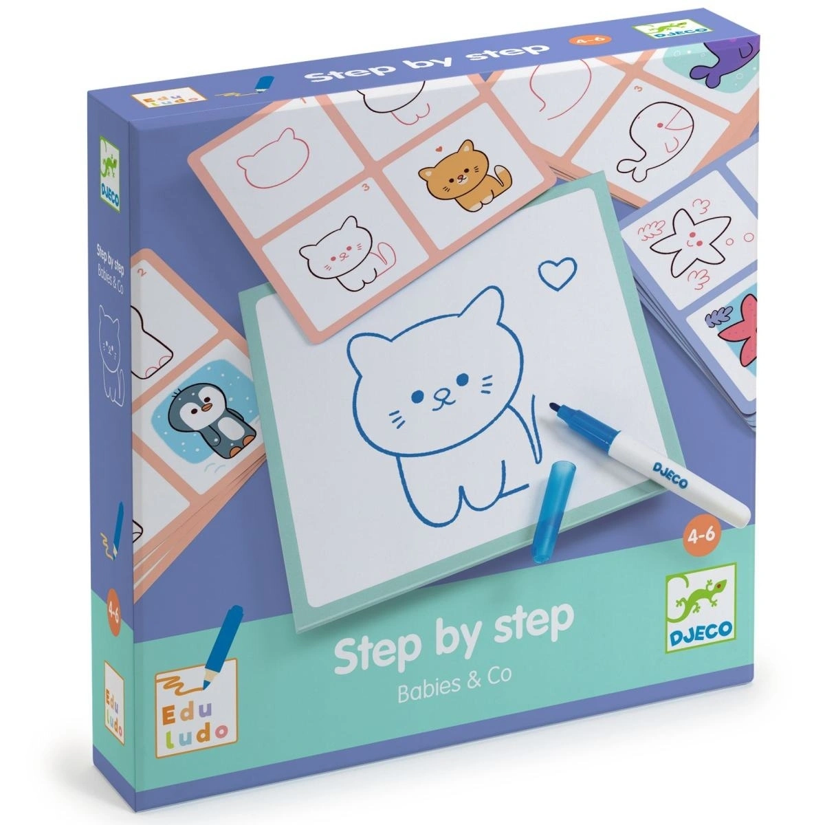 Djeco Lernspiel Step by Step Babies & Co 