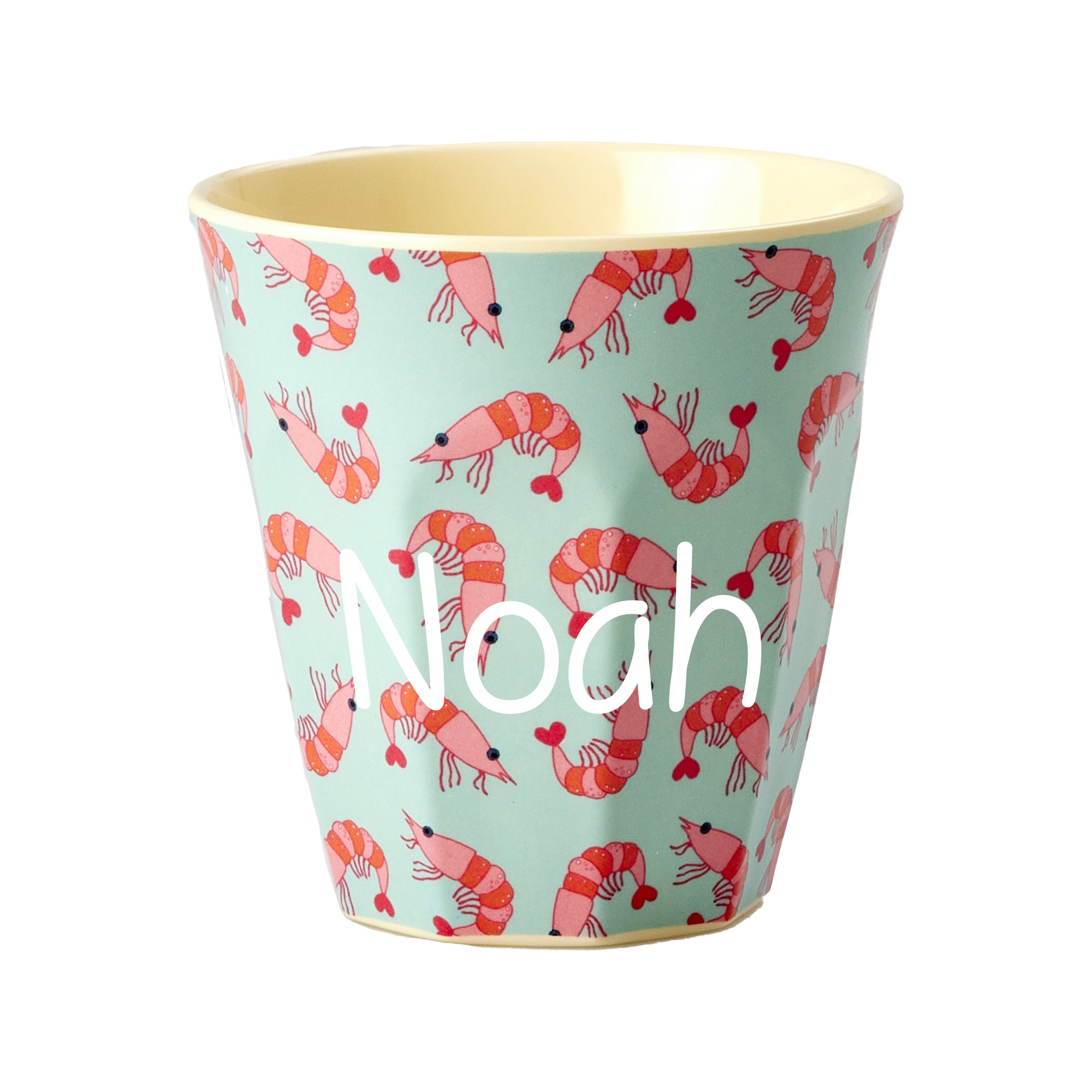 Elfenstall Rice Becher mit Wunsch-Namen personalisiert Shrimp Medium Elfenstall Rice Becher mit Wunsch-Namen personalisiert Shrimp Medium