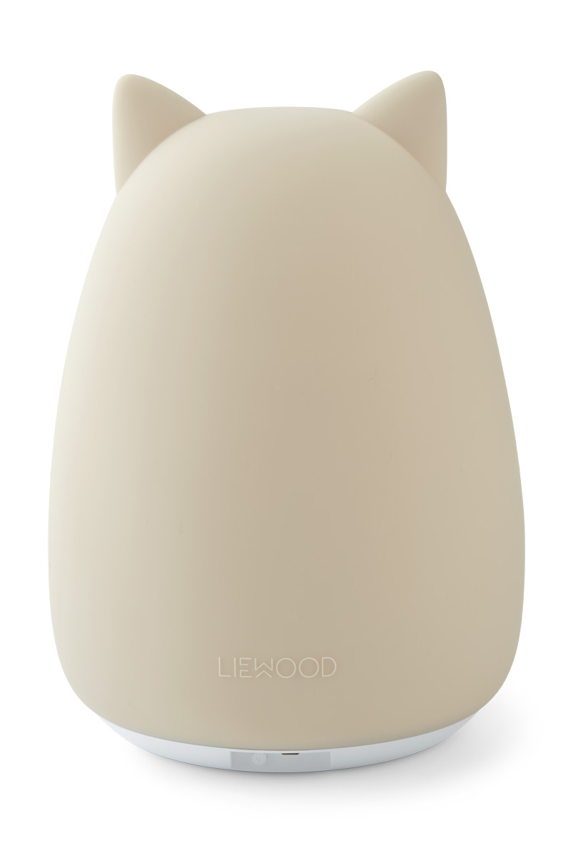 Liewood Jimbo Nachtlicht aus Silikon Cat Katze sandy beige