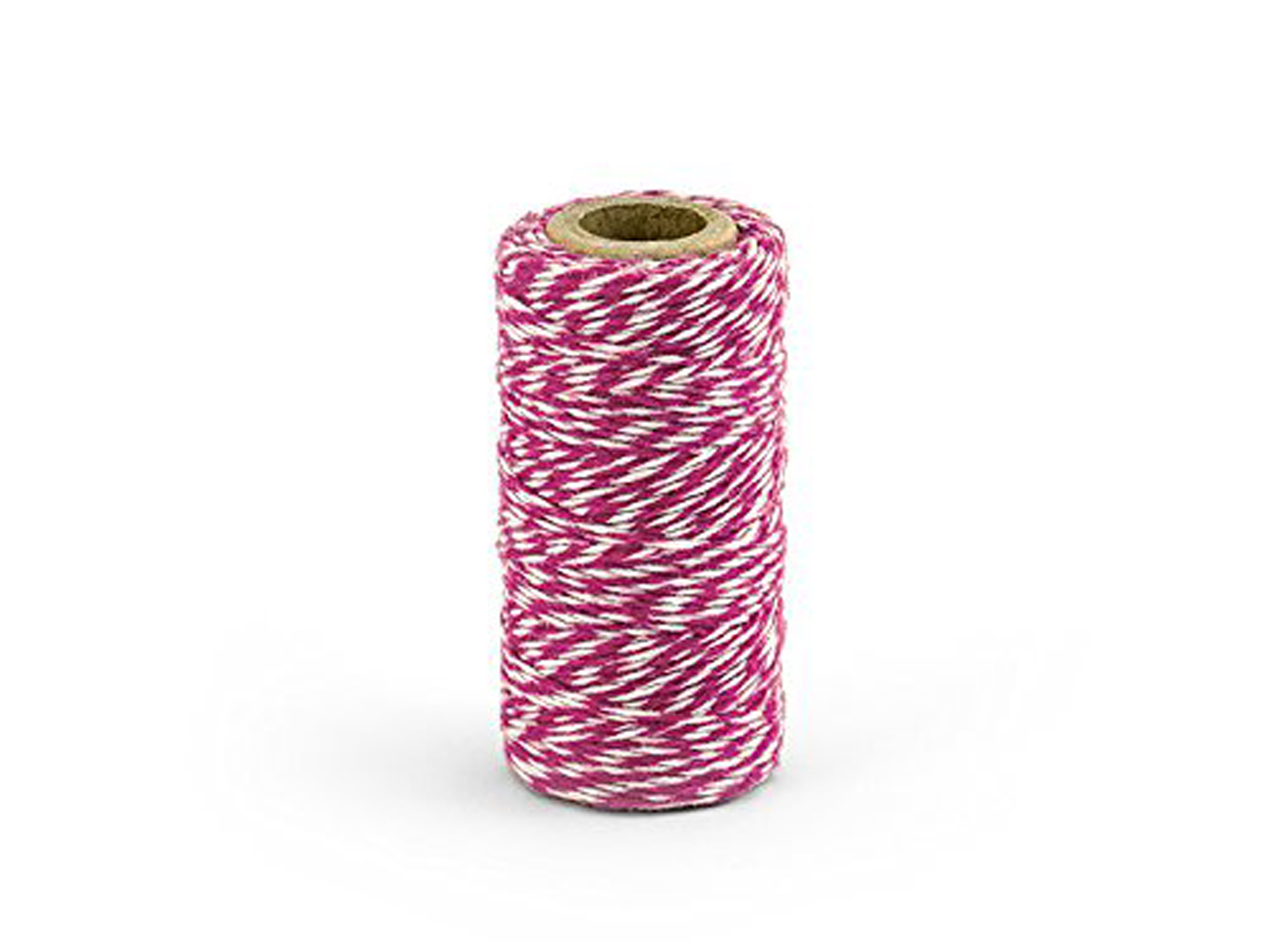 PartyDeco Bakers Twine Bäckergarn aus Baumwolle Bastelschnur pink 50m