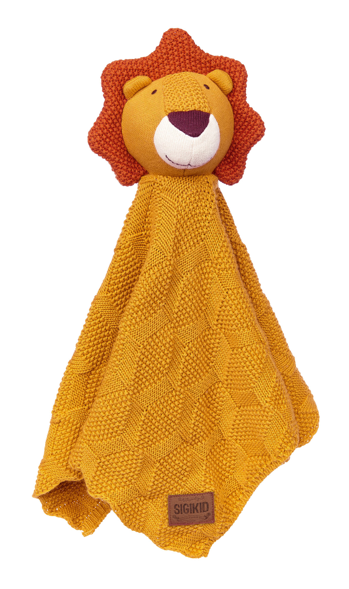 Elfenstall Windeltorte Pamperstorte mit Sigikid Strick Schnuffeltuch Löwe Orange Elfenstall Windeltorte Pamperstorte mit Sigikid Strick Schnuffeltuch Löwe Orange