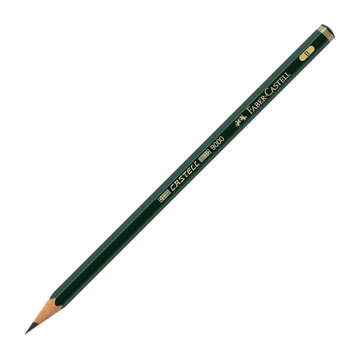 Faber Castell Bleistift 9000 Härtegrad B 12 Stück