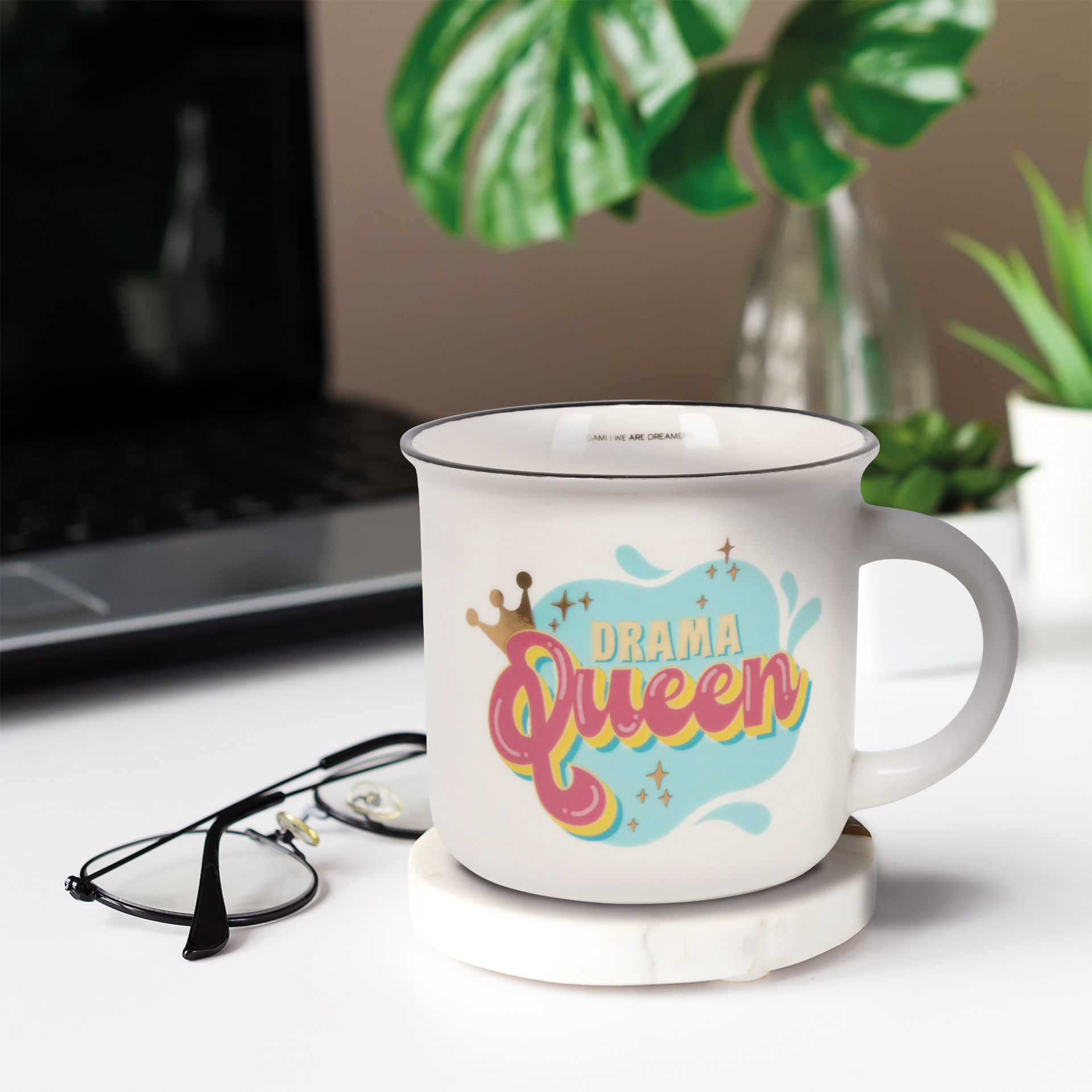 Legami Porzellantasse Trinkbecher Cu-Puccino Drama Queen Legami Porzellantasse Trinkbecher Cu-Puccino Drama Queen