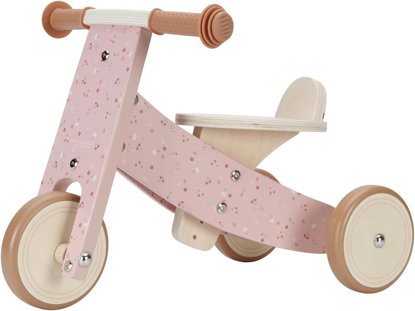 Little Dutch Dreirad aus Holz Holzdreirad rosa