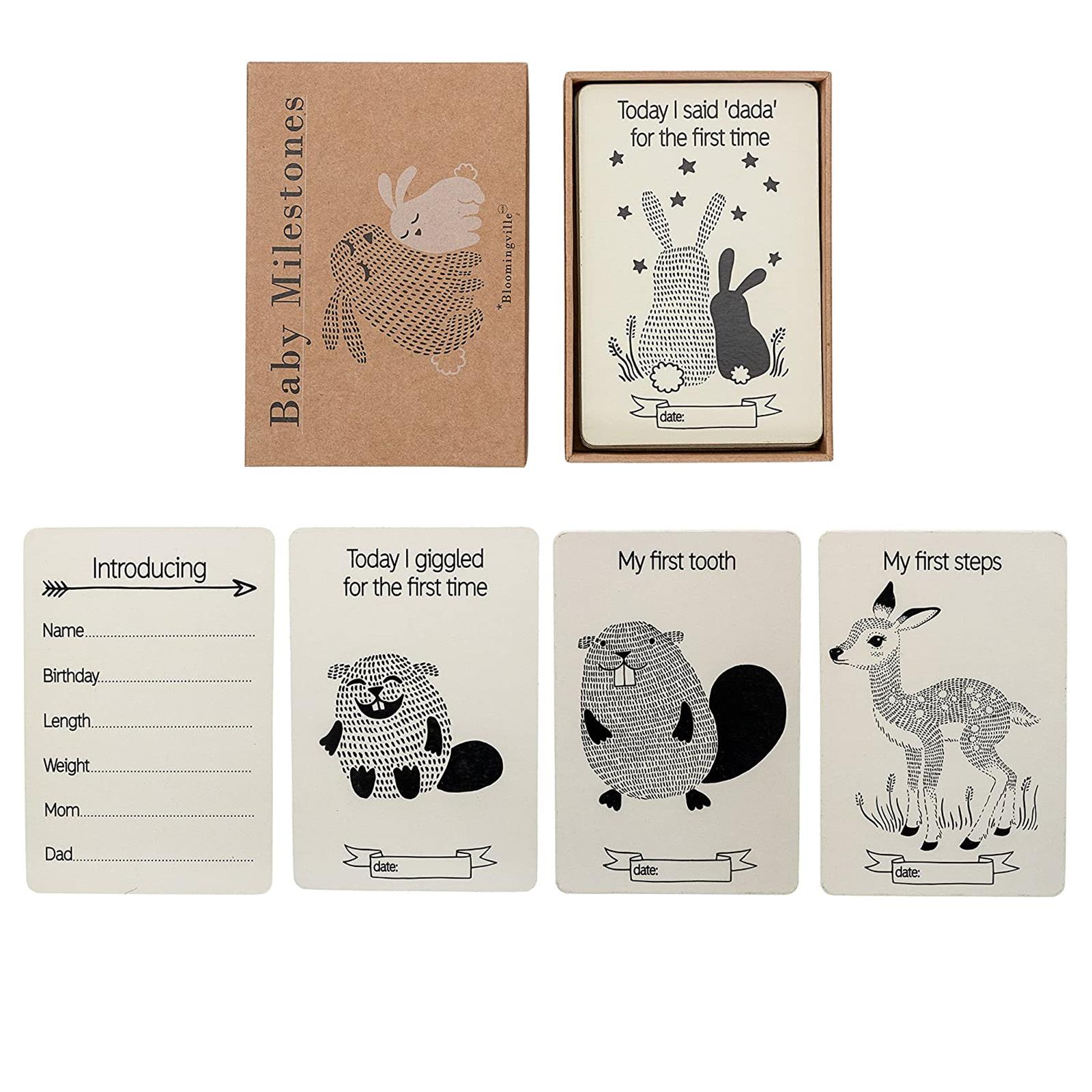 Bloomingville Baby Milestone Cards Meilensteine für die einzigartigen Momente