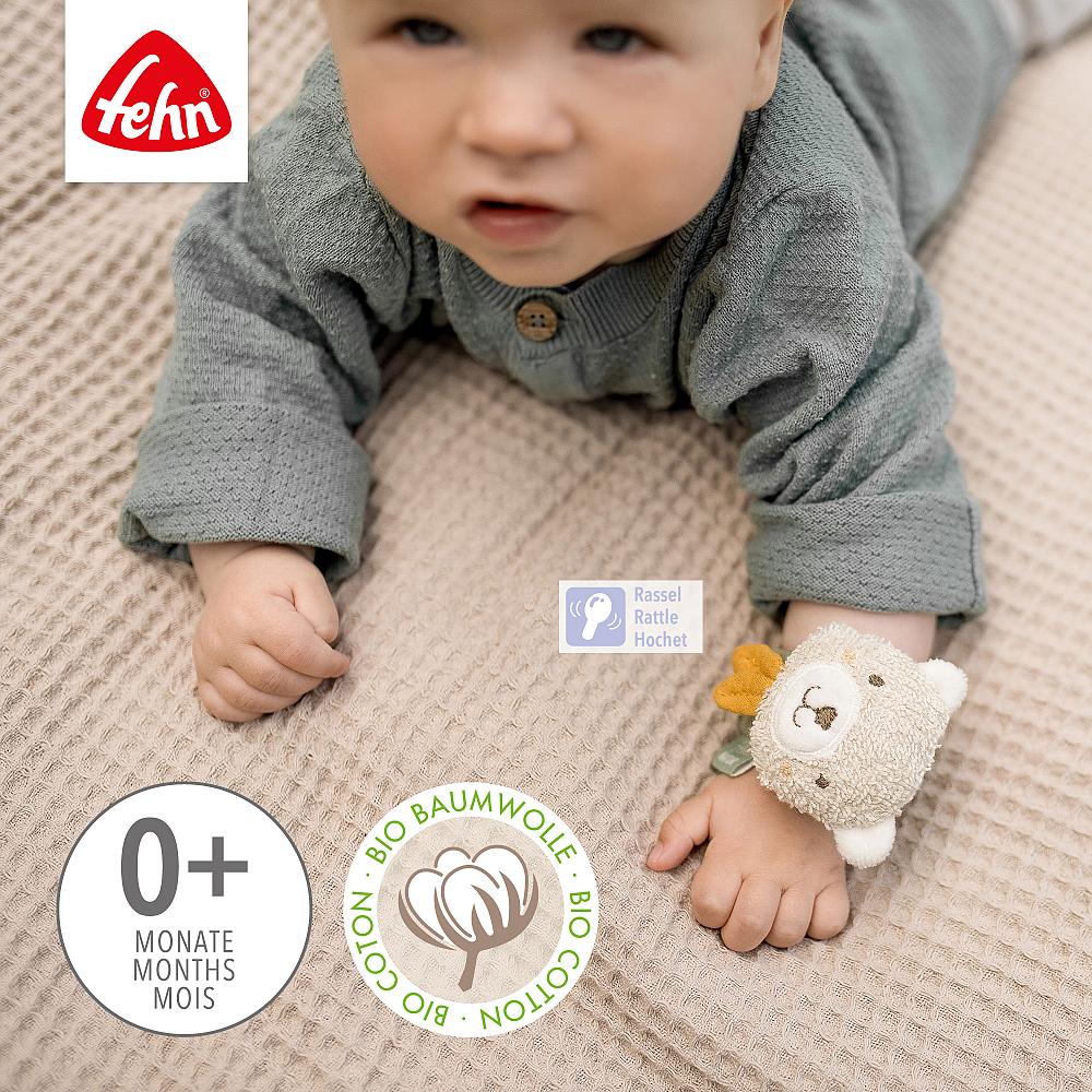 Fehn Rasselarmband Rassel Bär grün fehnnatur