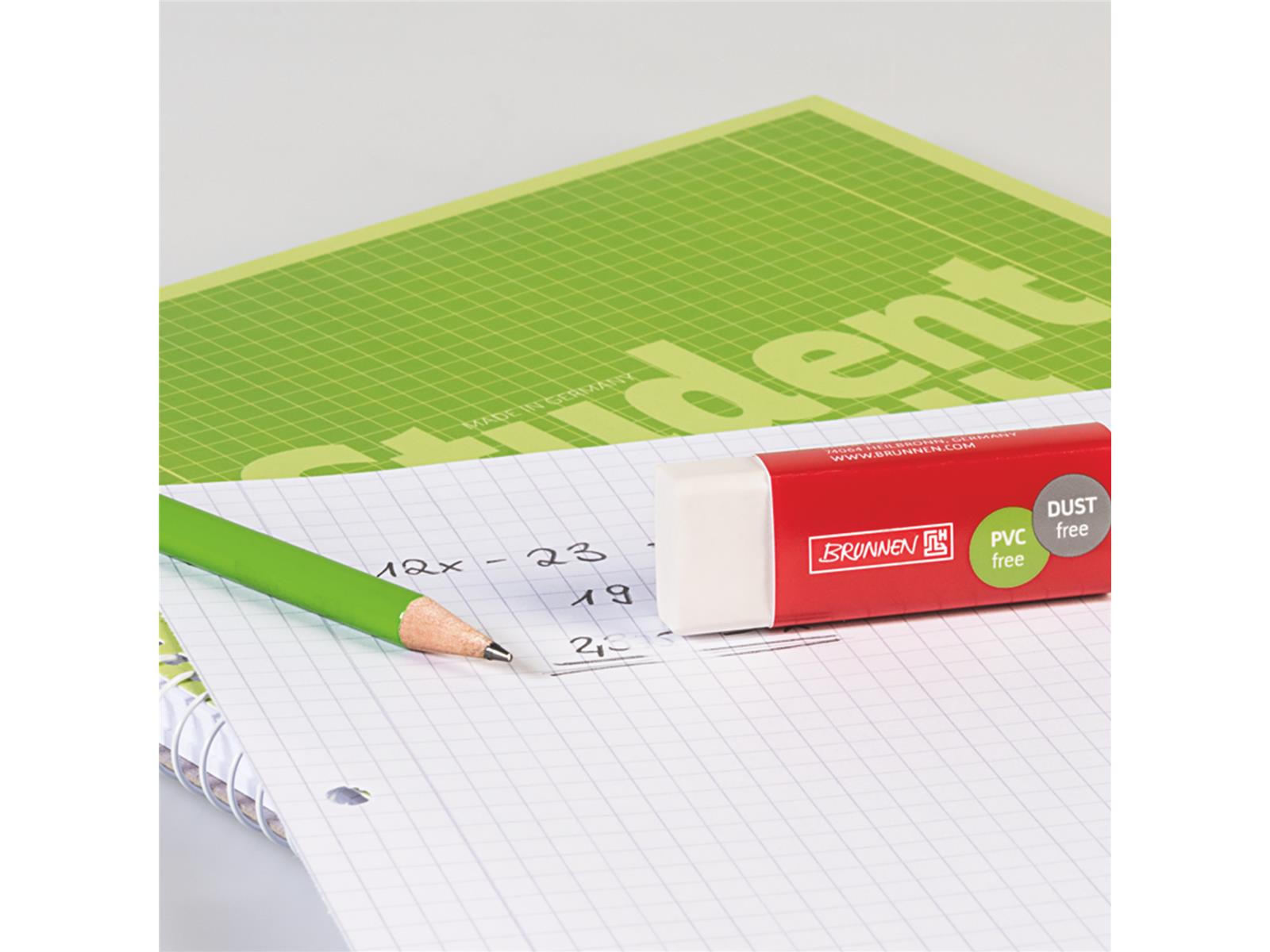 Brunnen Radiergummi Dust free weiß