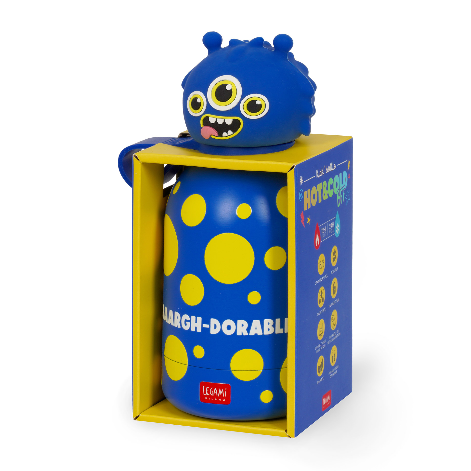 Legami Thermosflasche für Kinder Hot & Cold BFF Monster