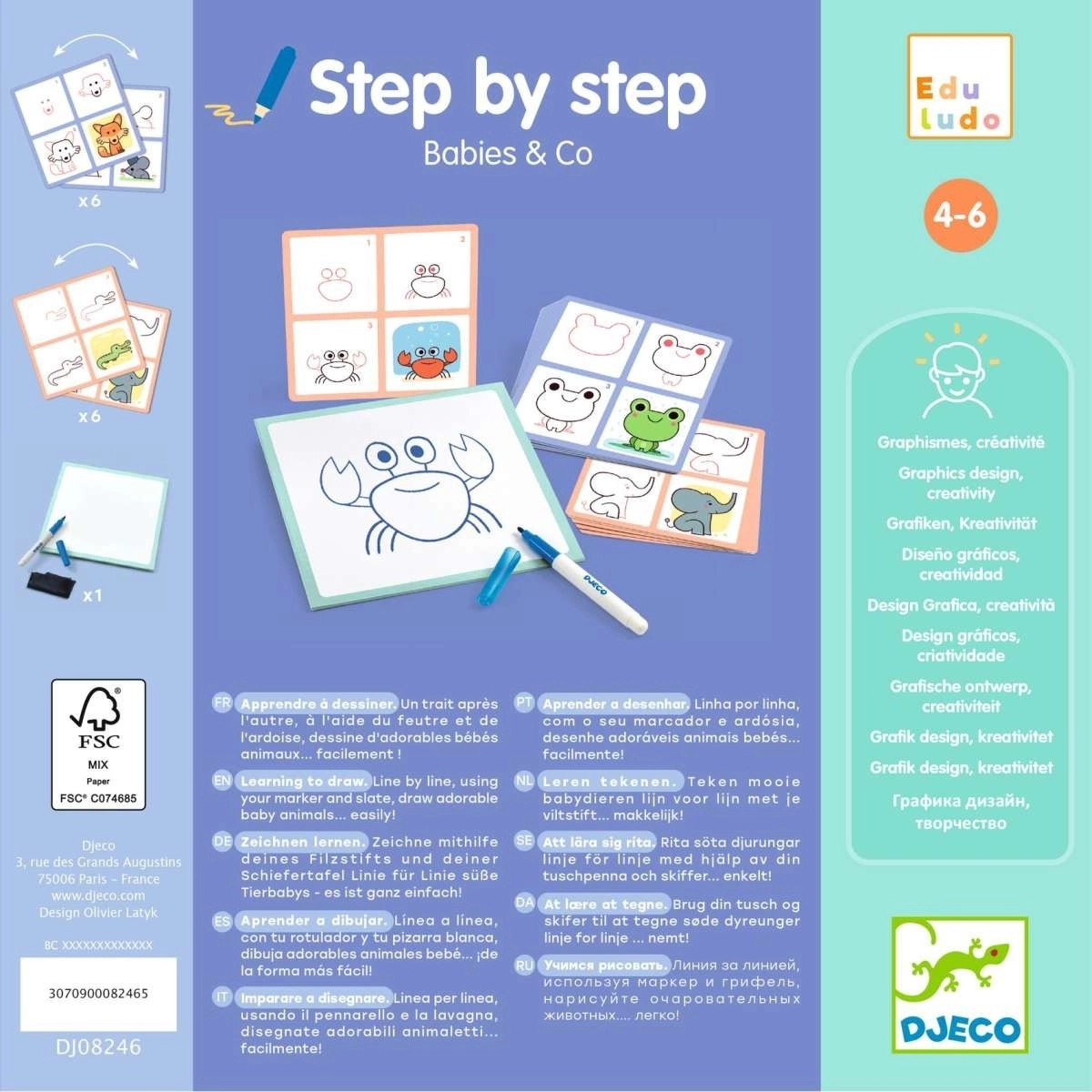 Djeco Lernspiel Step by Step Babies & Co 