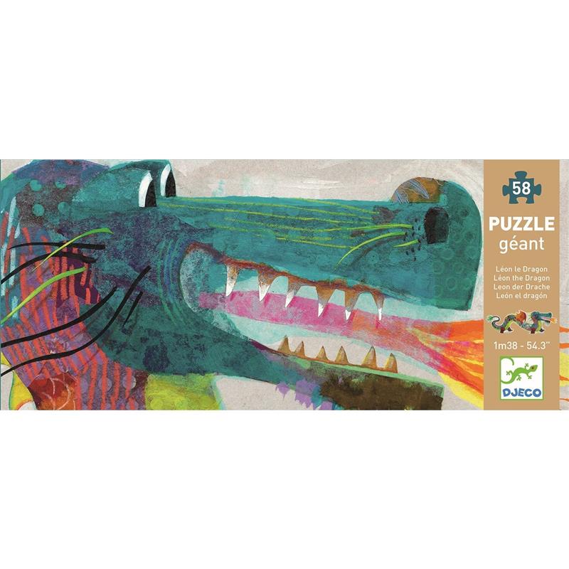Djeco Riesenpuzzle Bodenpuzzle Drache 58 teilig