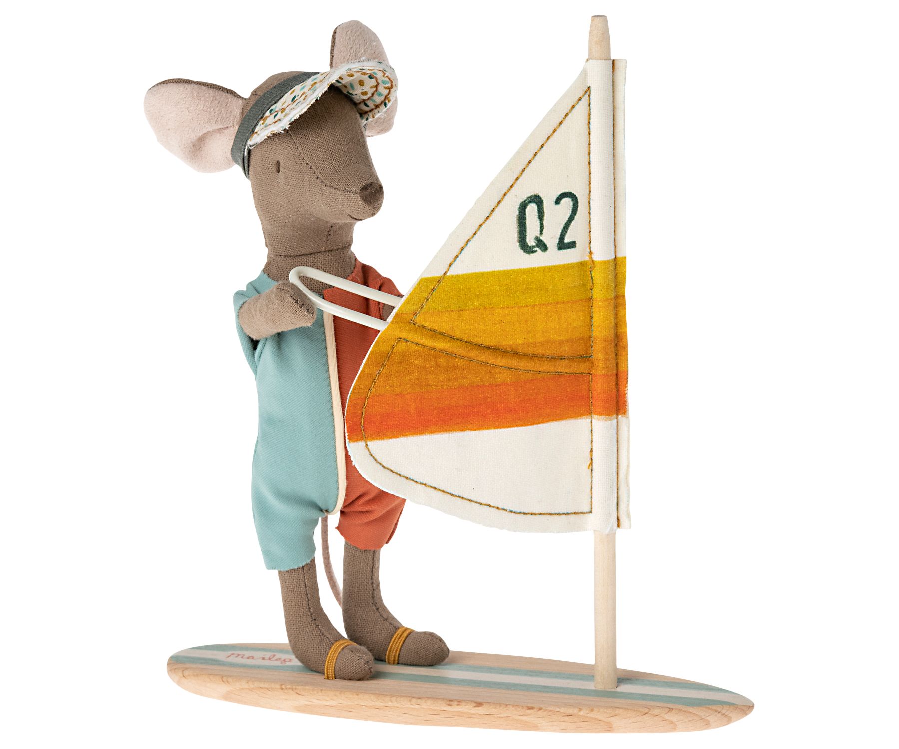 Maileg Surfer Maus Strandmaus großer Bruder mit Surfbrett