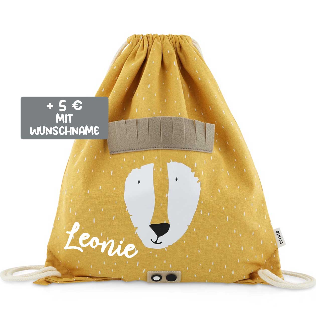 Trixie Turnbeutel Turntasche Mr Lion Löwe gelb