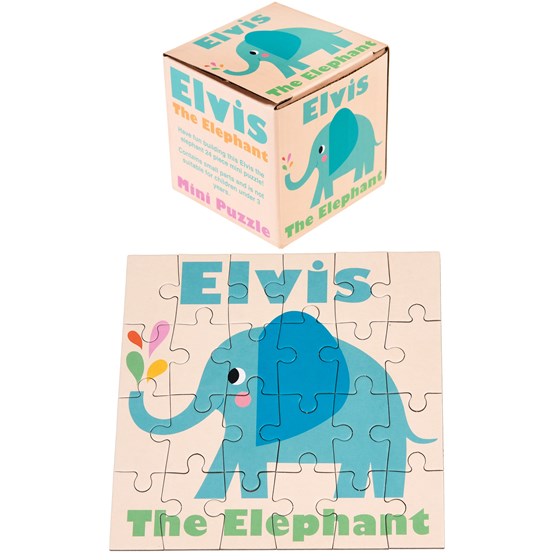 24-teiliges Mini-Puzzle Elefant "Elvis the elephant" 24-teiliges Mini-Puzzle Elefant "Elvis the elephant"