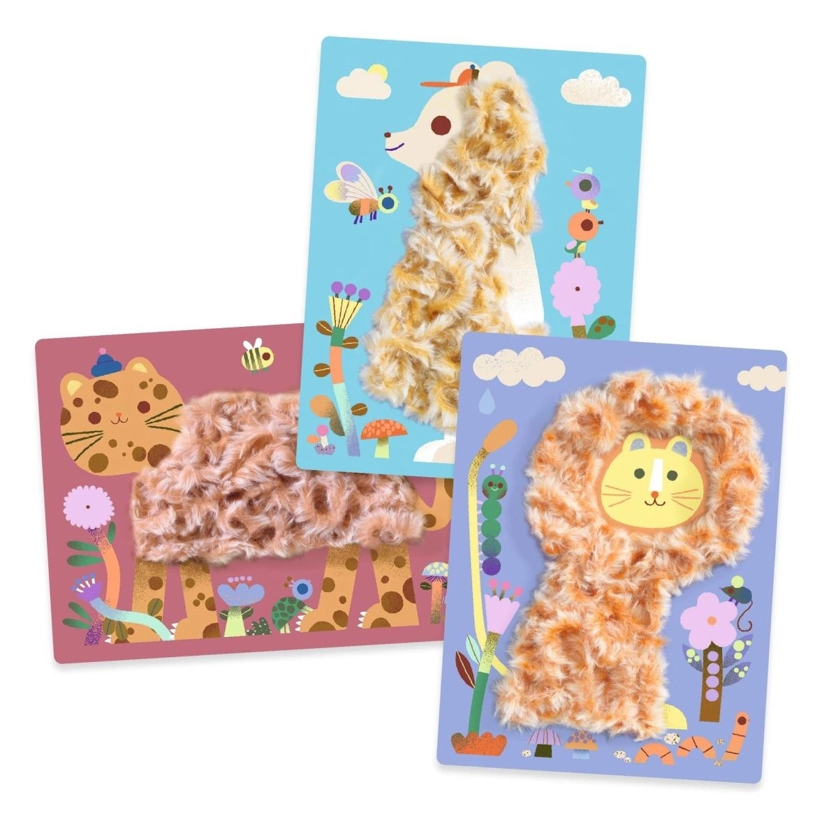Djeco Bastelpackung Flauschige Freunde 3-6 Jahre