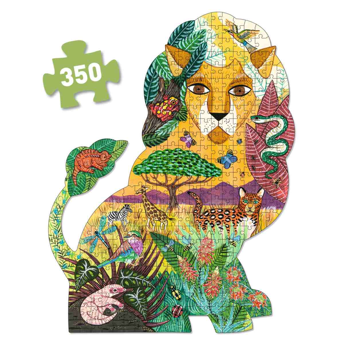 Djeco Puzz'Art Puzzle Löwe 350 Teile Djeco Puzz'Art Puzzle Löwe 350 Teile