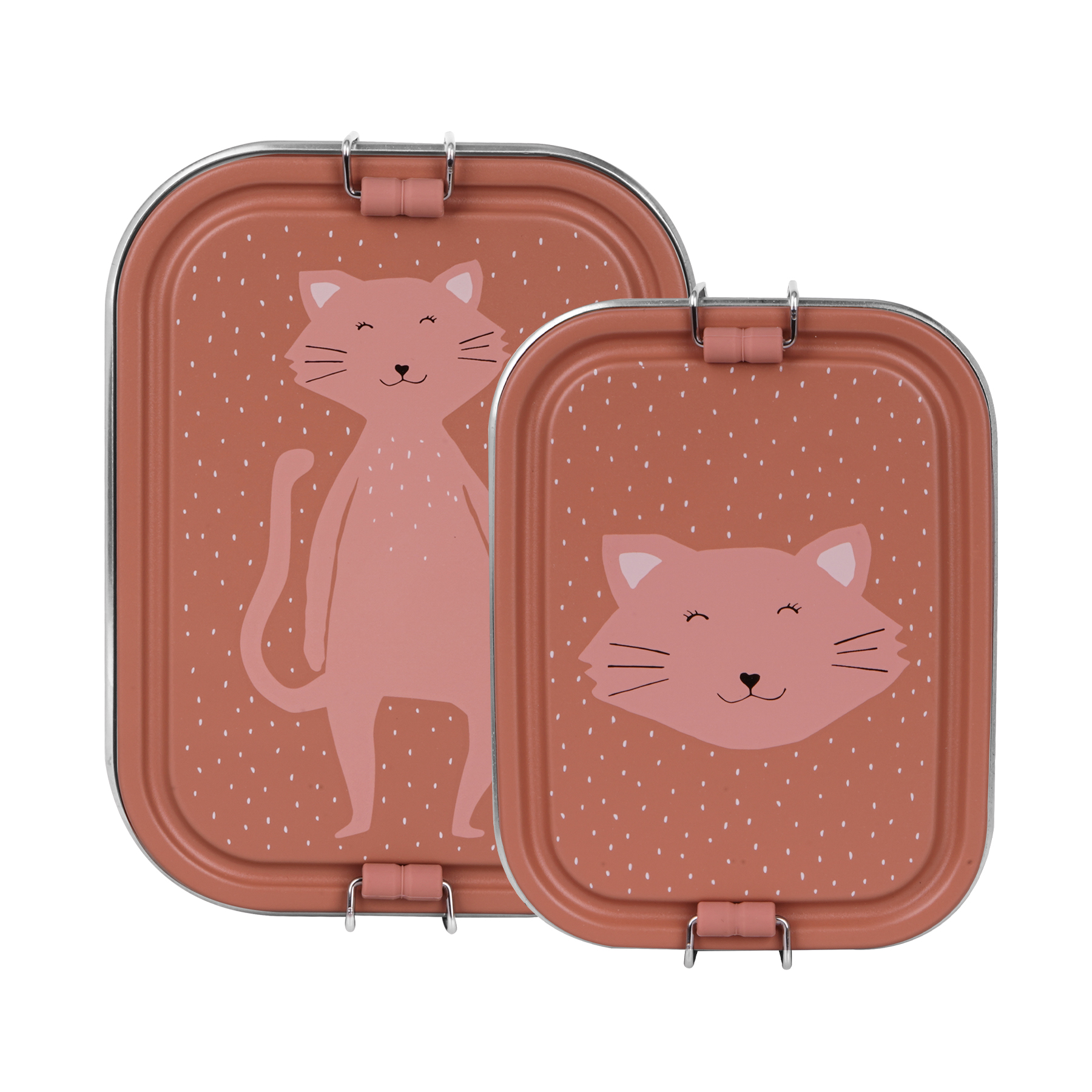 Trixie Brotdose Lunchbox aus Edelstahl Mrs Cat Katze Rosa Small Trixie Brotdose Lunchbox aus Edelstahl Mrs Cat Katze Rosa Small