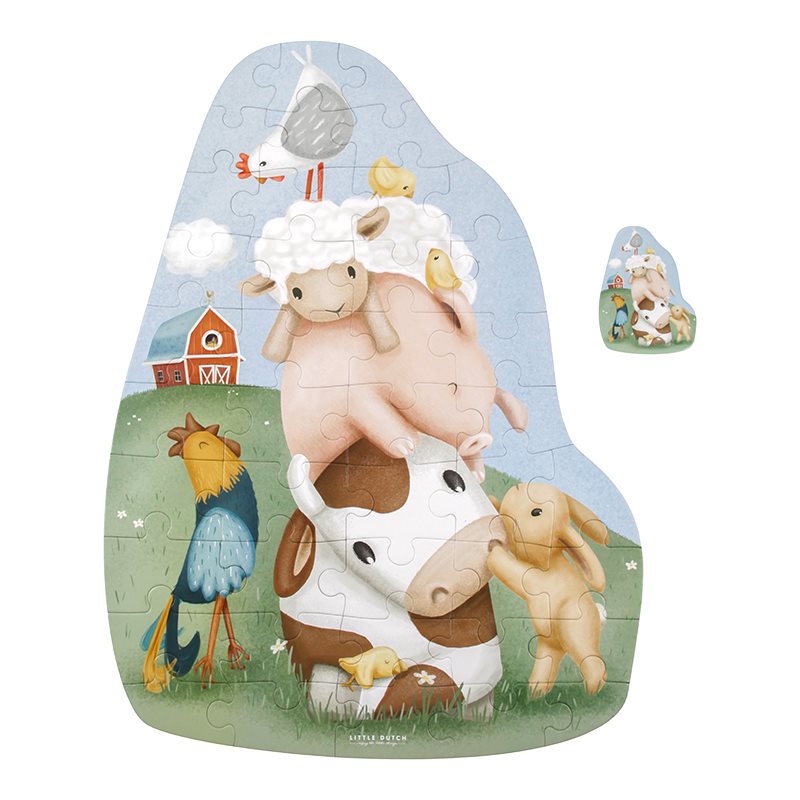 Little Dutch XL Puzzle Bodenpuzzle Little Farm