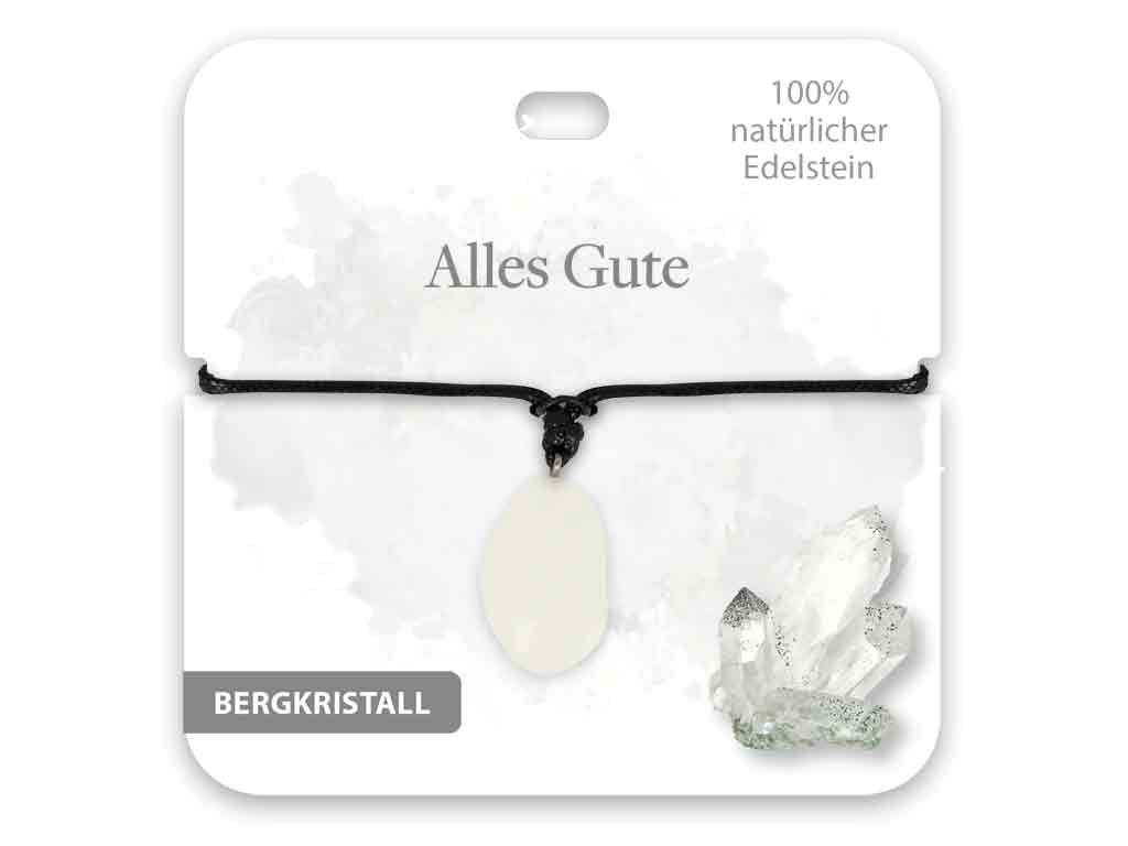 BB Klostermann Edelstein Kette Bergkristall Alles Gute