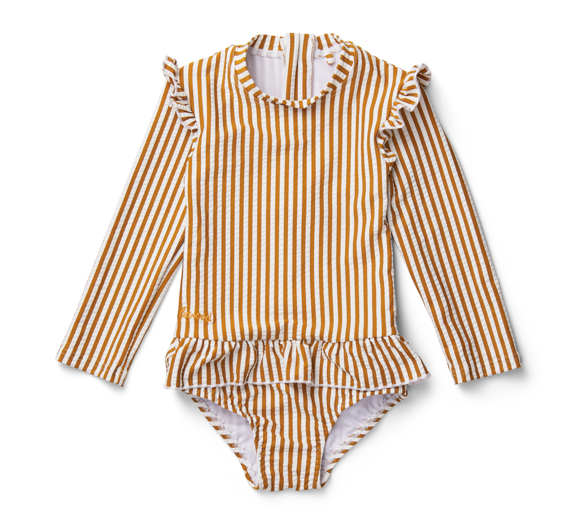 Liewood Sille Schwimmanzug Badeanzug Mustard White 128-134 (7-9 Jahre)