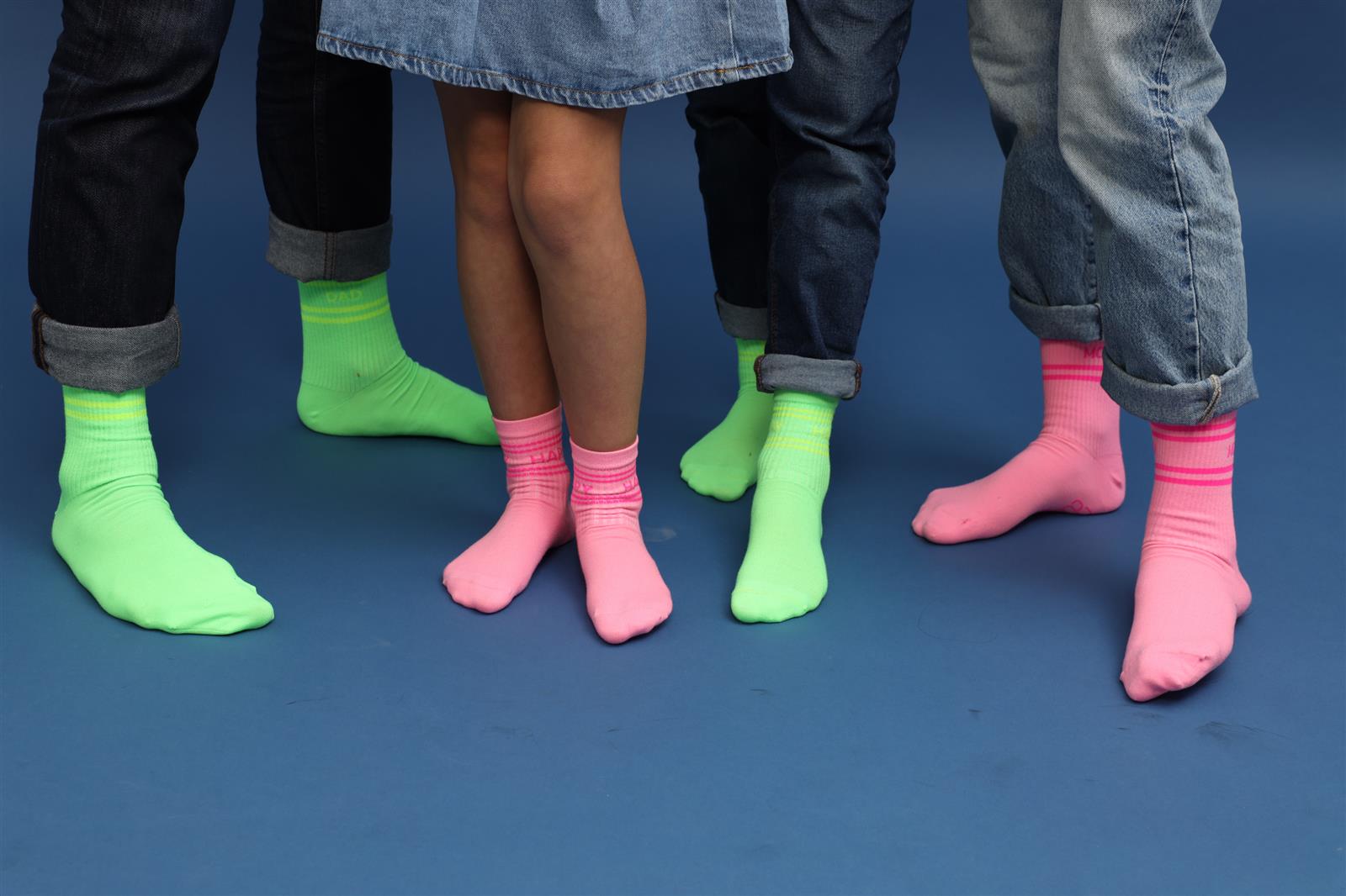 My Day My Dream Kindersocken Strümpfe Neon Pink Happy