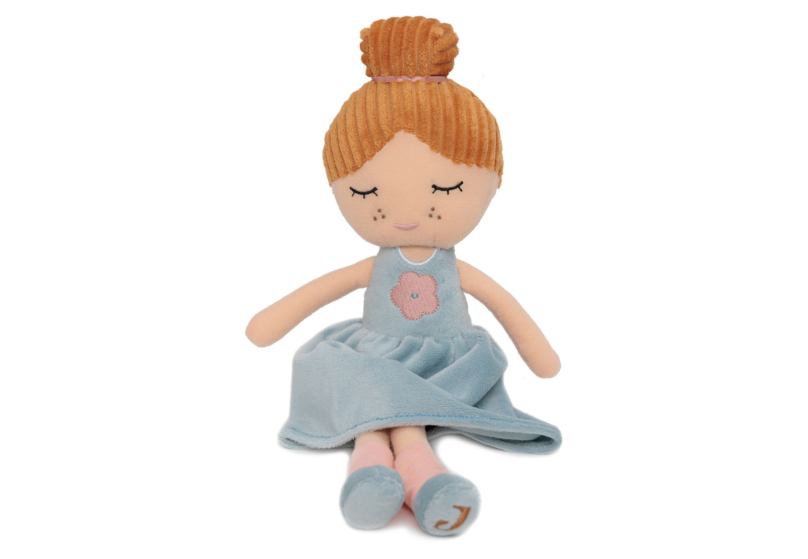 Jollein Kuscheltpuppe Kuscheltier Doll Puppe Rose